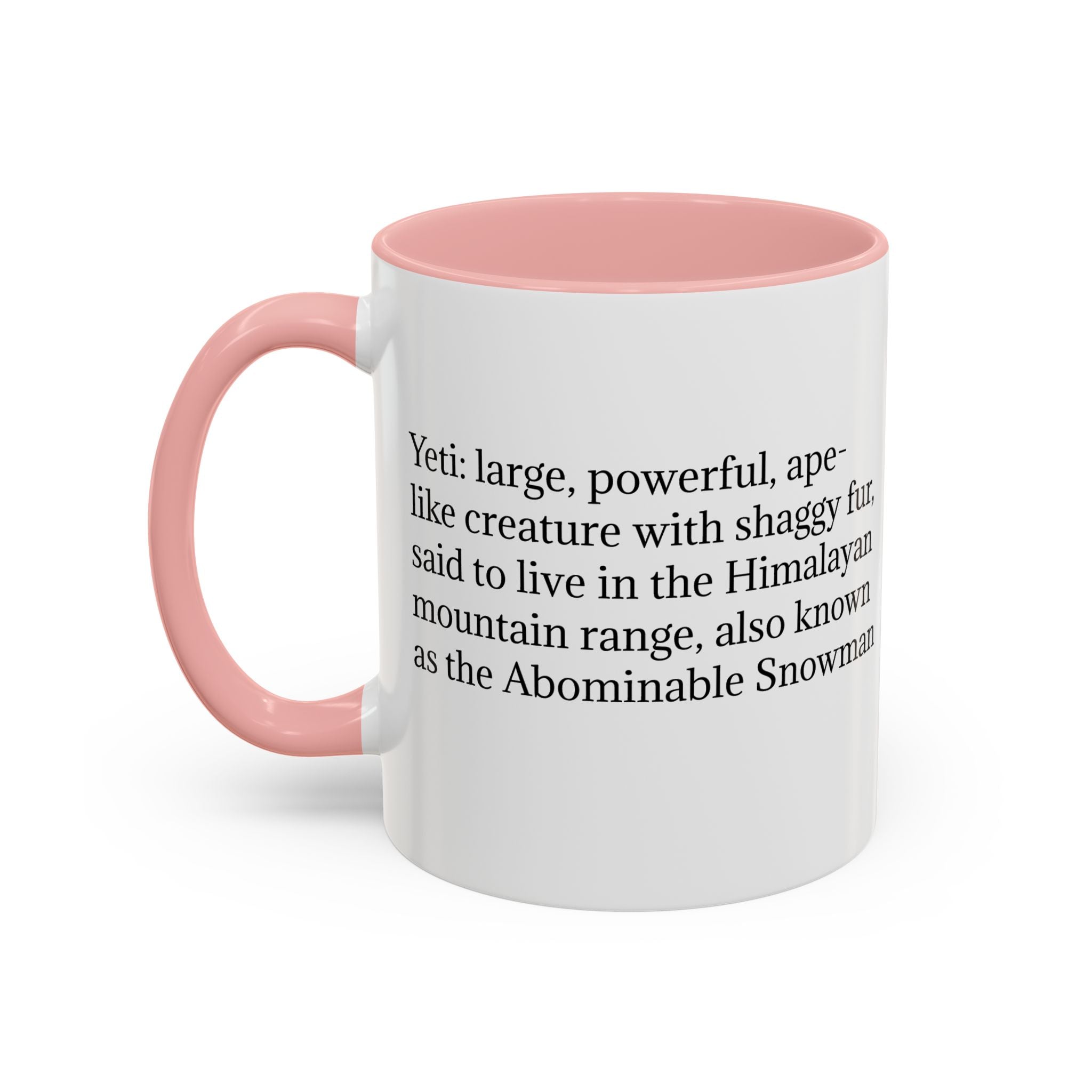 Abominable Snowman Ceramic Mug: Yeti Coffee Cup, Himalayan Mountain Cryptid, Bigfoot Camping Gift