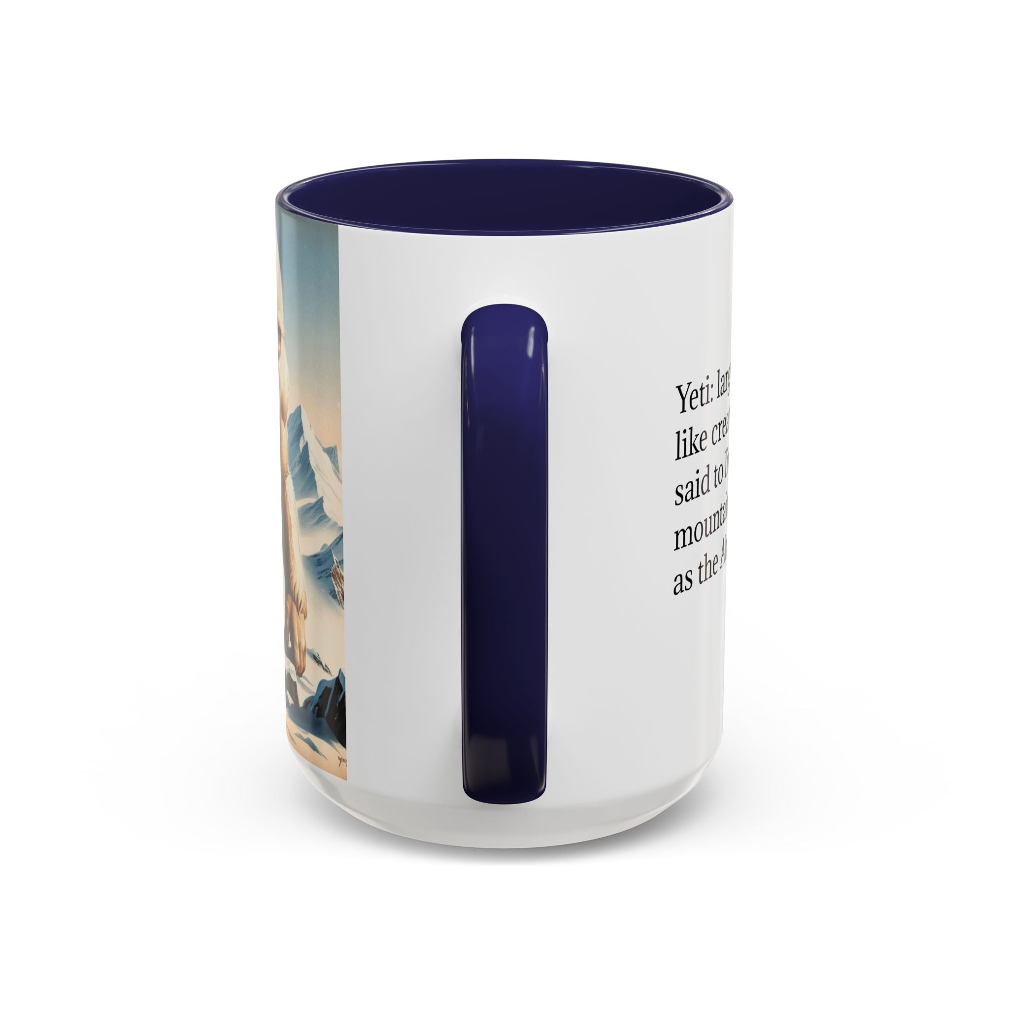 Abominable Snowman Coffee Mug: Himalayan Mountain Yeti, Mythical Creature, Sasquatch Gift