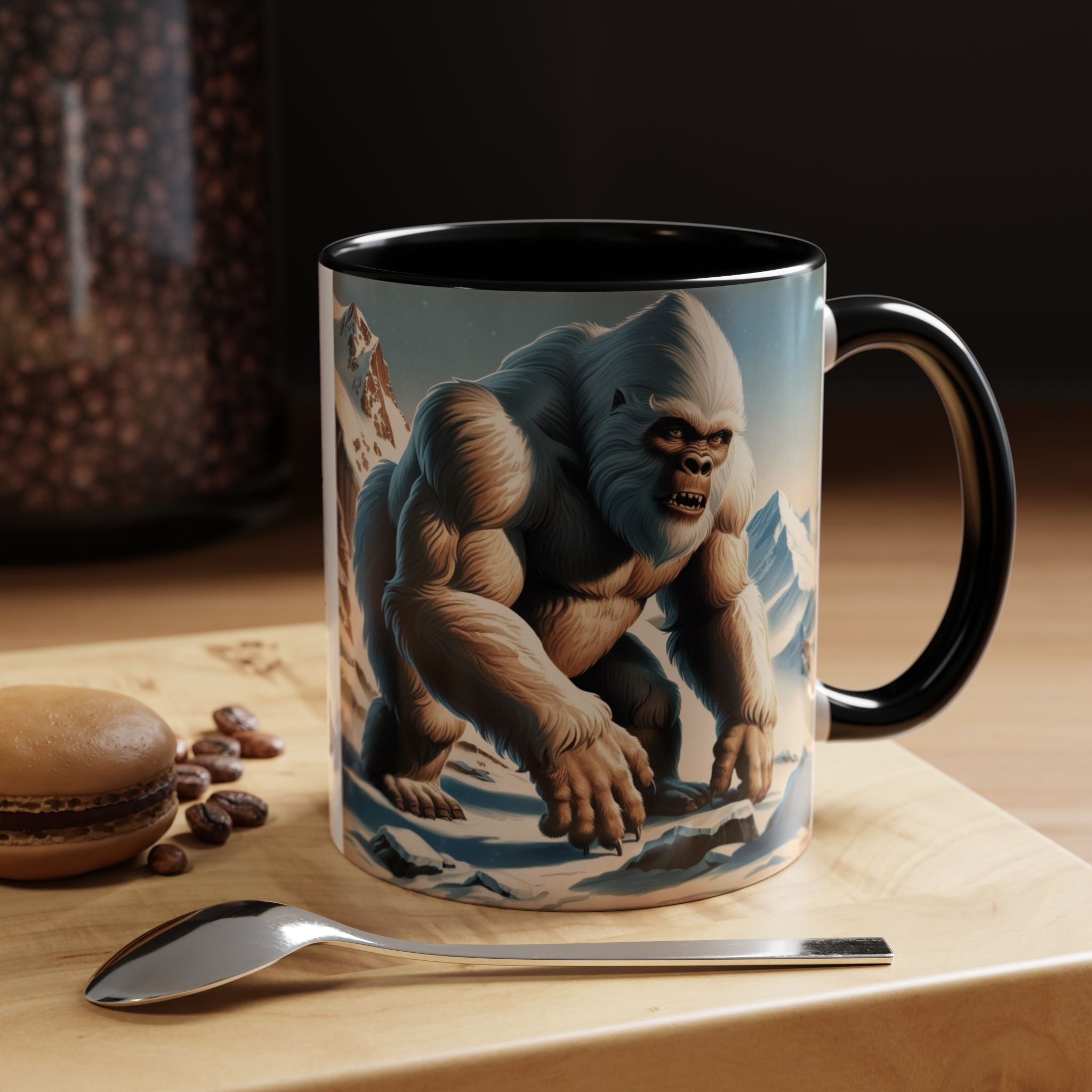 Abominable Snowman Coffee Mug: Himalayan Mountain Yeti, Mythical Creature, Sasquatch Gift