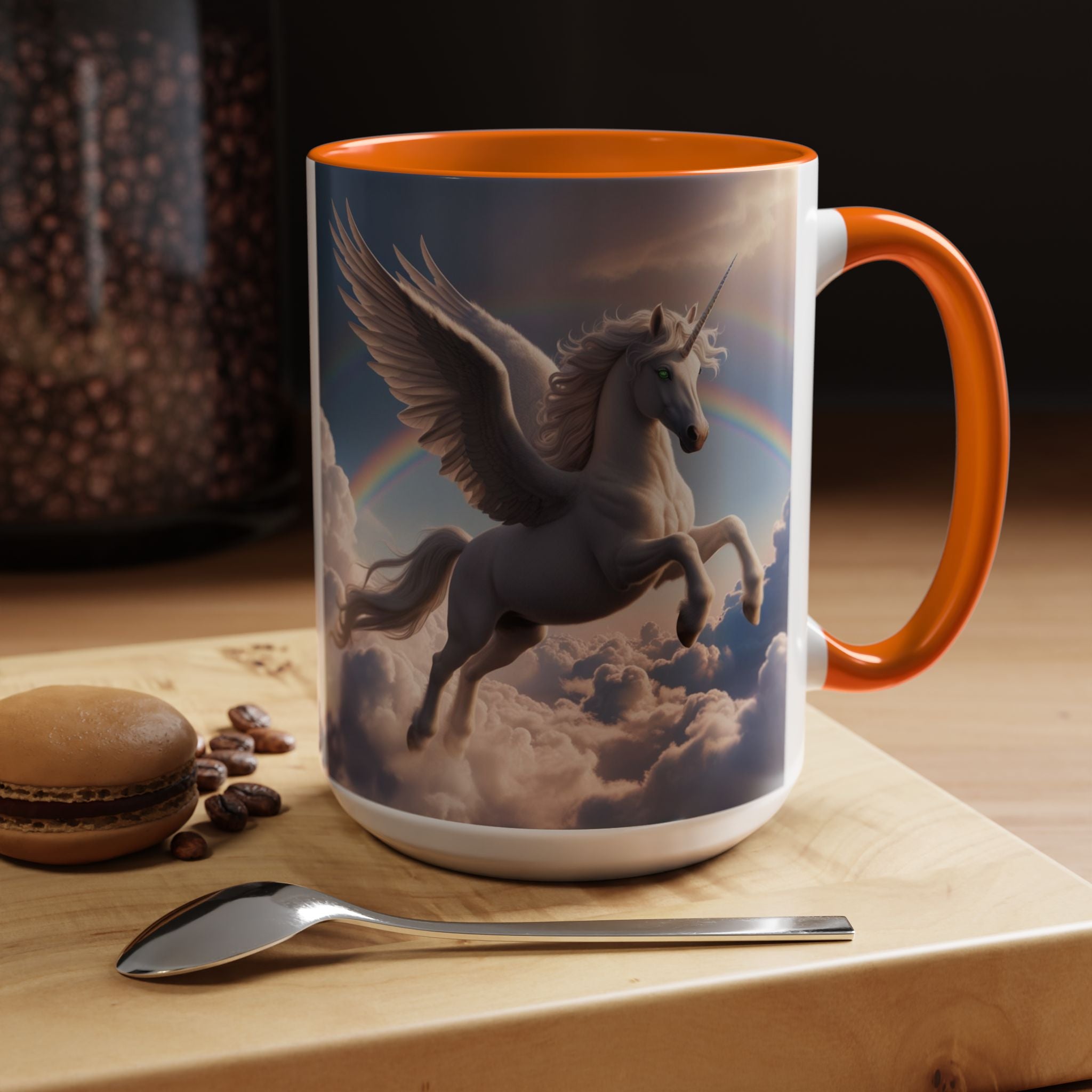 Unicorn Coffee Mug: Enchanted Alicorn, Mythical Creature, Fairytale Gift (Pink)