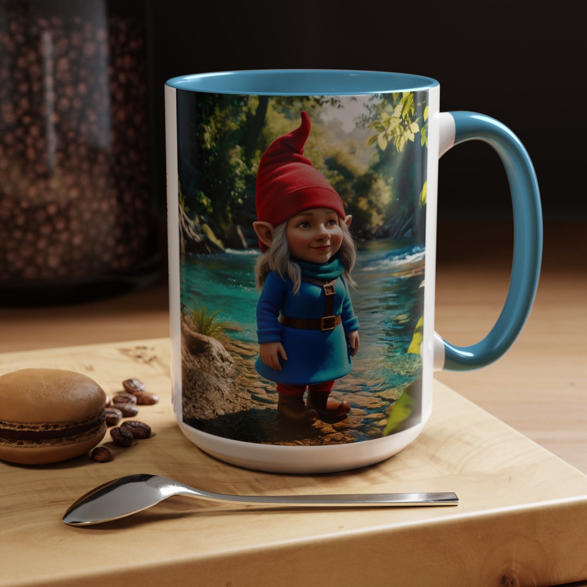 Gnome Mug: Scandinavian Nisse, Nordic Folklore Gift, Mythical Creature Coffee Cup
