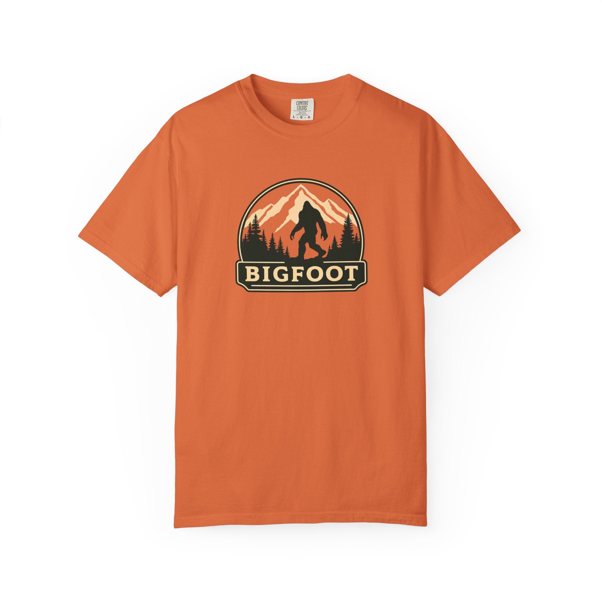 Sasquatch Camping TShirt | Bigfoot Graphic Tee, Comfort Colors®, Retro Hiking Shirt