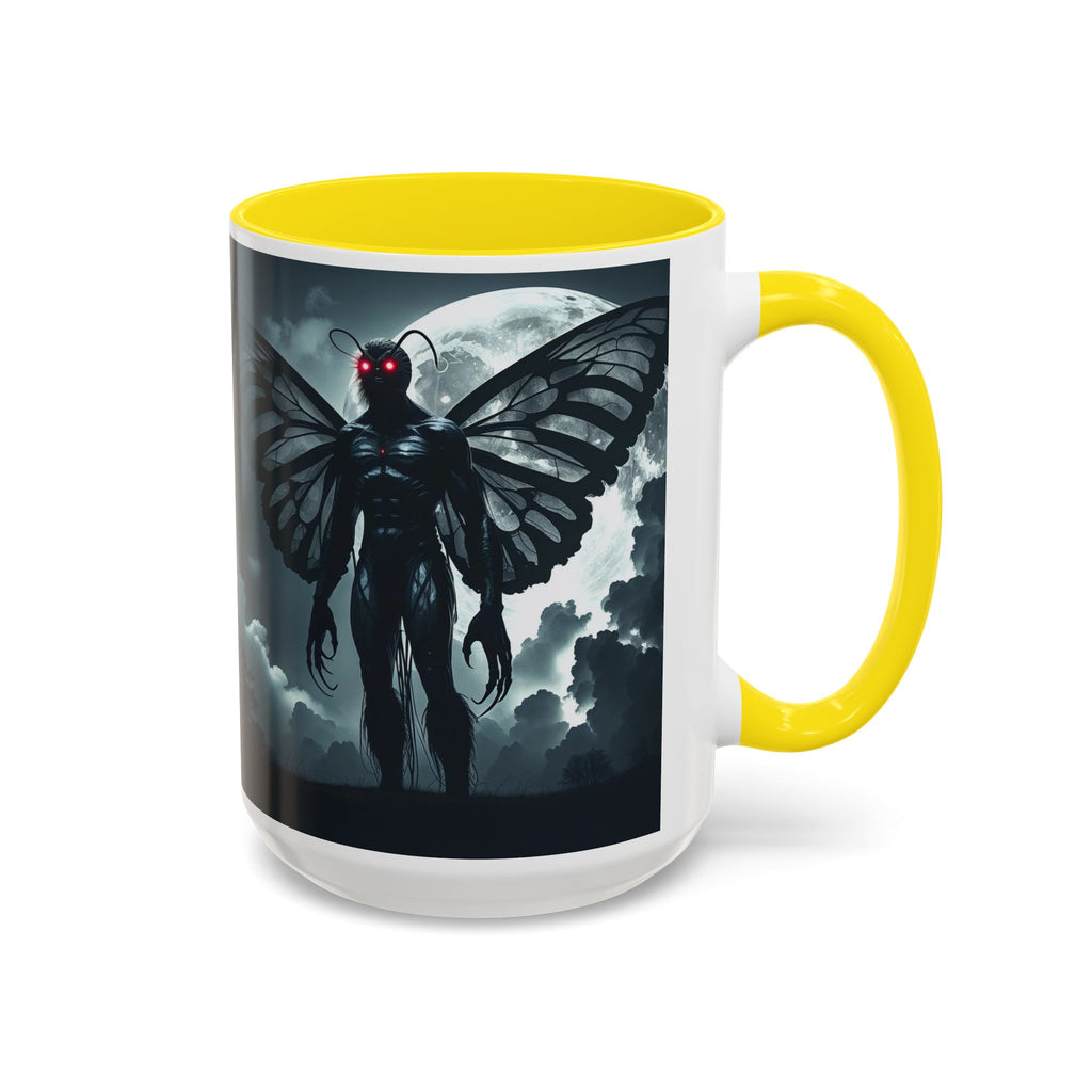Mothman Coffee Mug: Supernatural Cryptid, Legendary Monster, Mugs for Men (Moon)