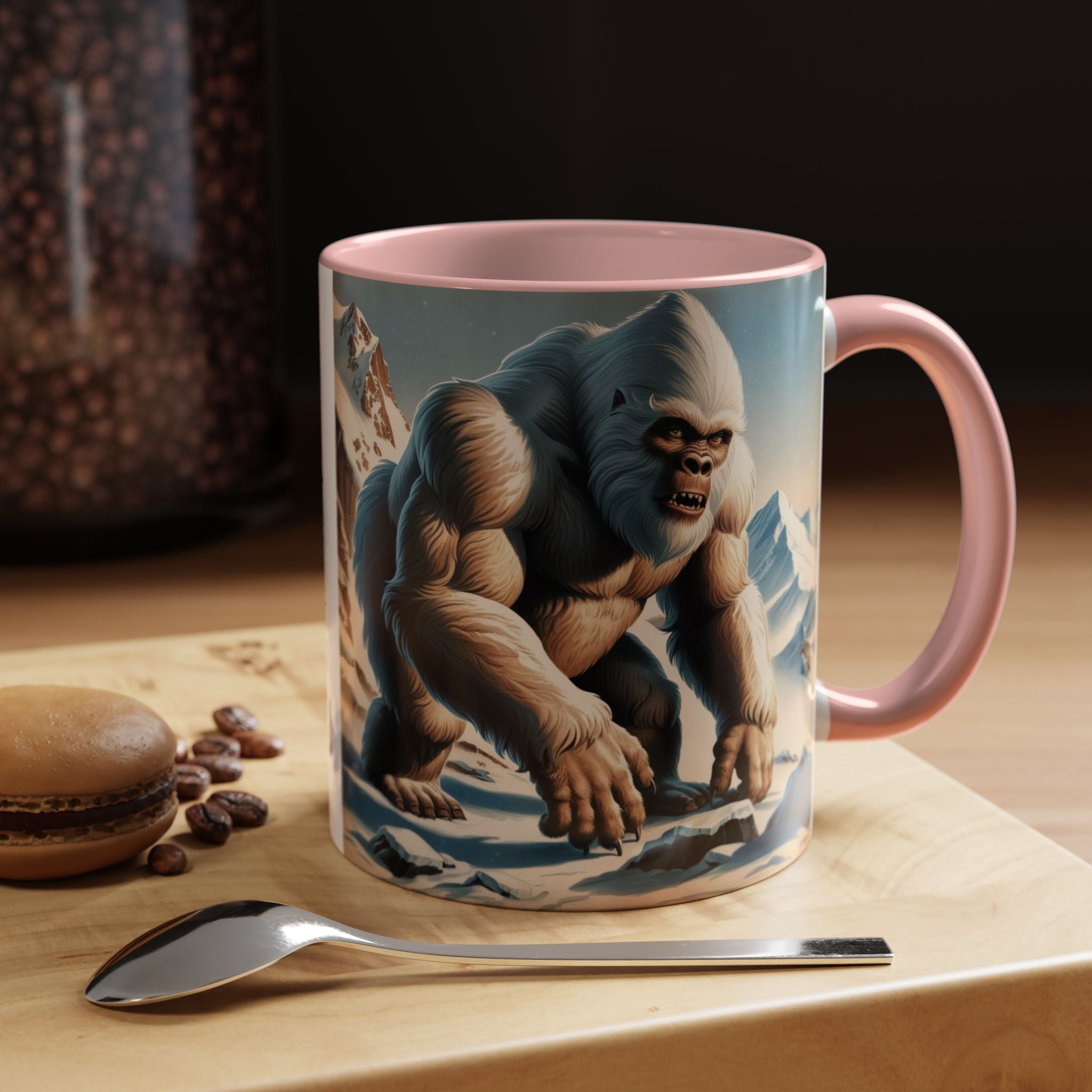 Abominable Snowman Coffee Mug: Himalayan Mountain Yeti, Mythical Creature, Sasquatch Gift