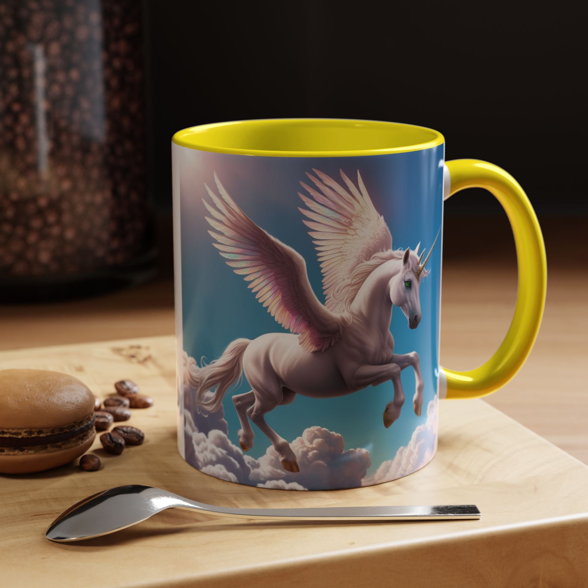 Unicorn Coffee Cup: Fantasy Alicorn Mug, Legendary Creature, Enchanted Gift (Purple)