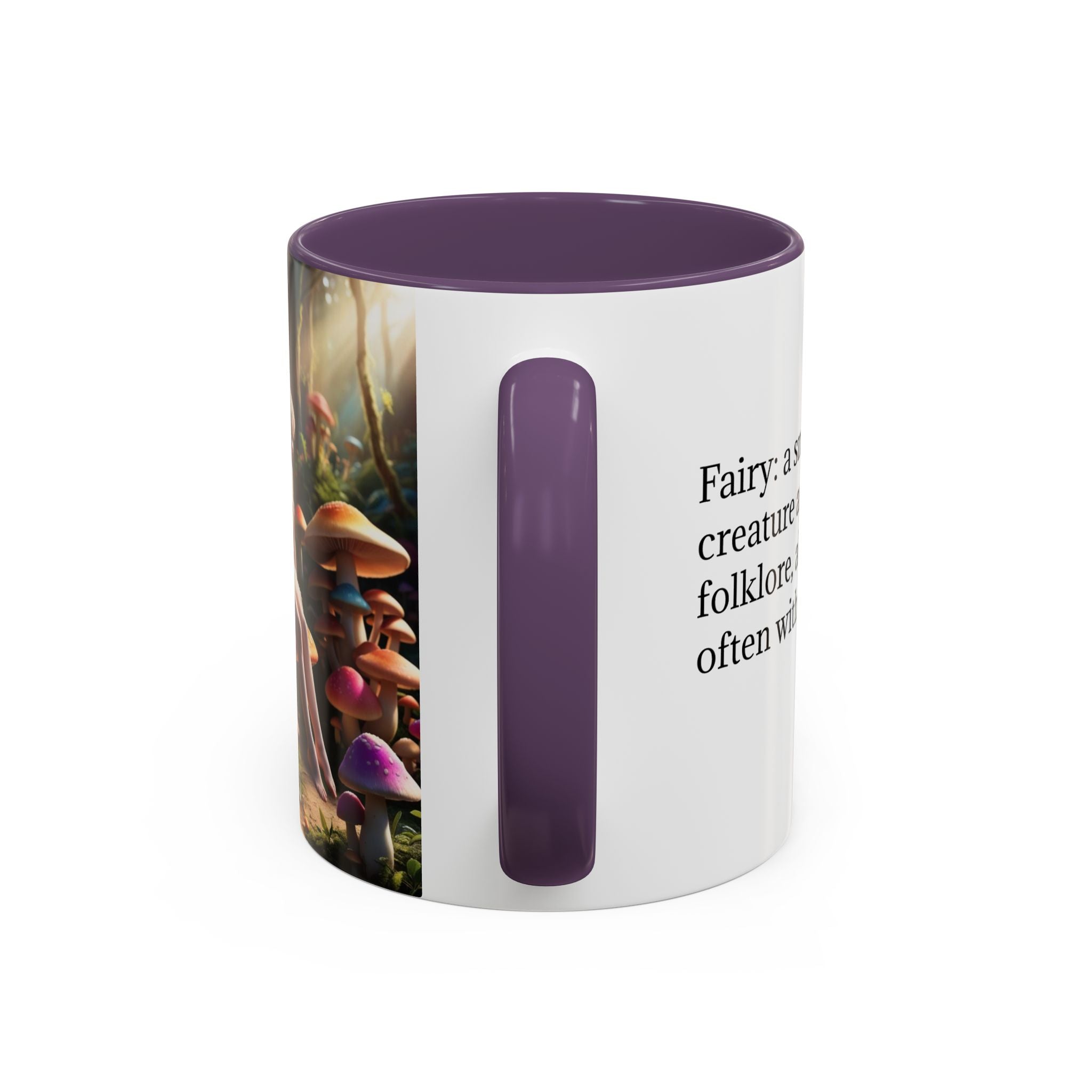 Fairy Garden Mug: Ceramic Toadstool Coffee Cup, Enchanted Forest Fantasy Gift