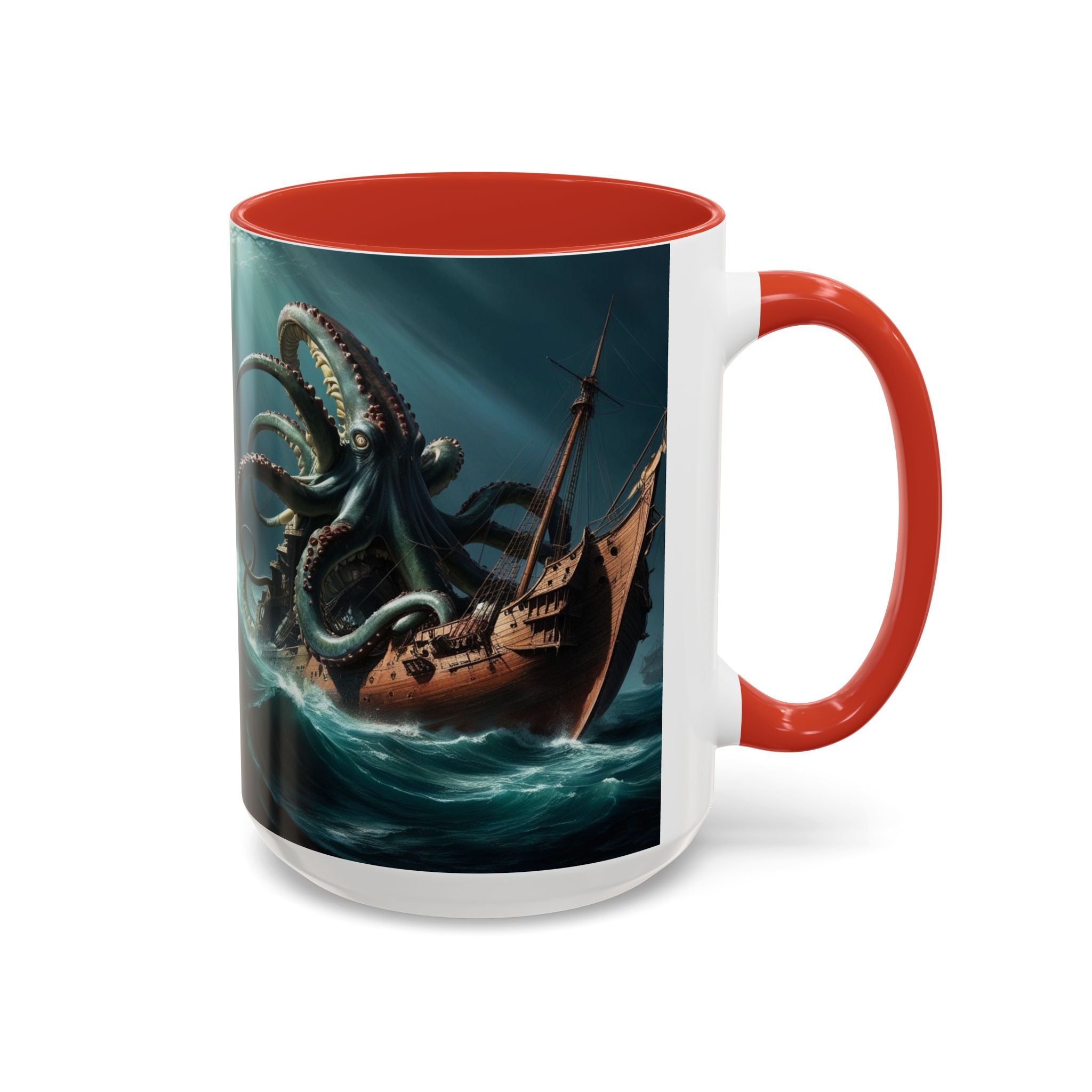 Kraken Coffee Mug: Giant Squid Coffee Cup, Legendary Monster, Nautical Gift