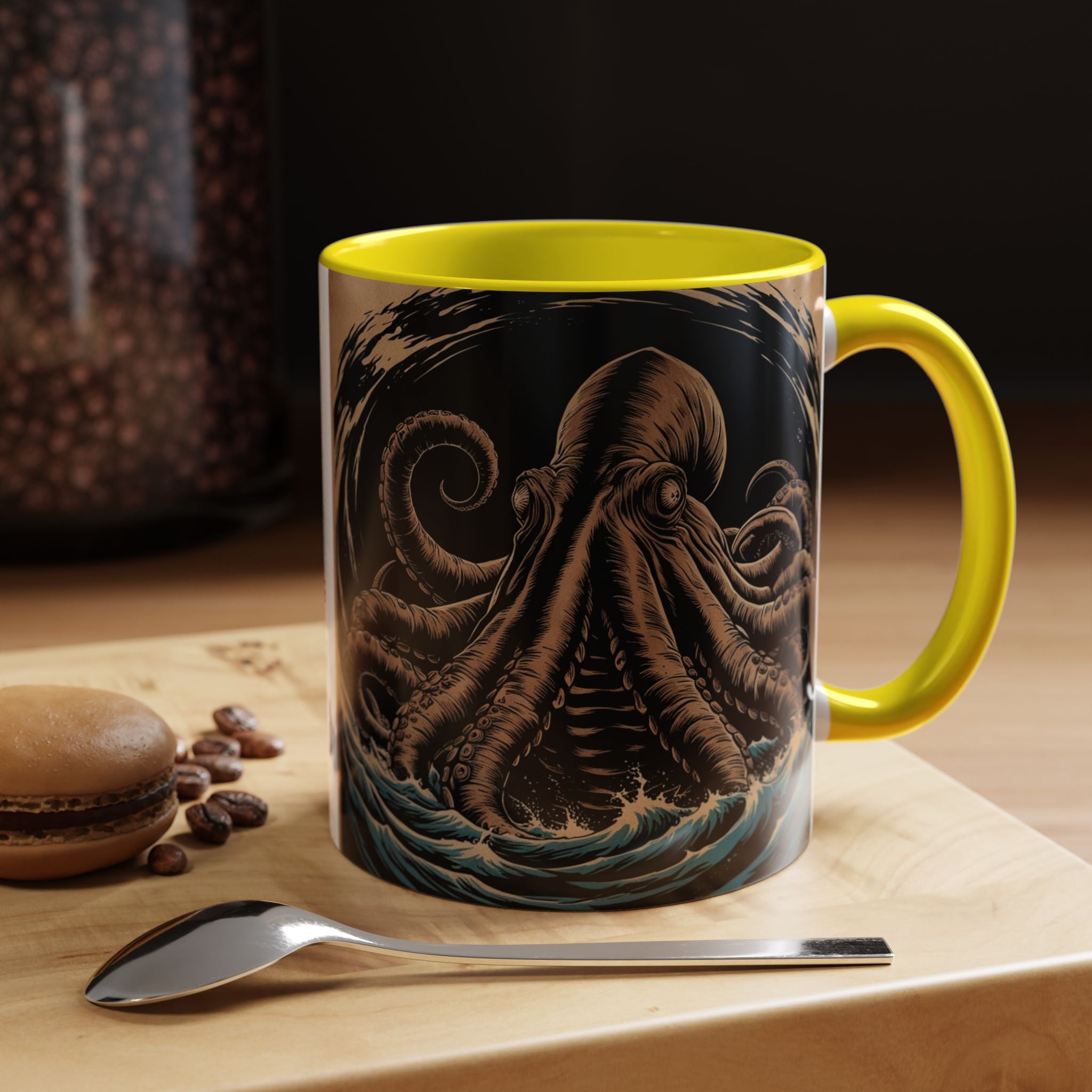 Kraken Coffee Mug: Giant Squid Coffee Cup, Sea Creature, Mugs for Men