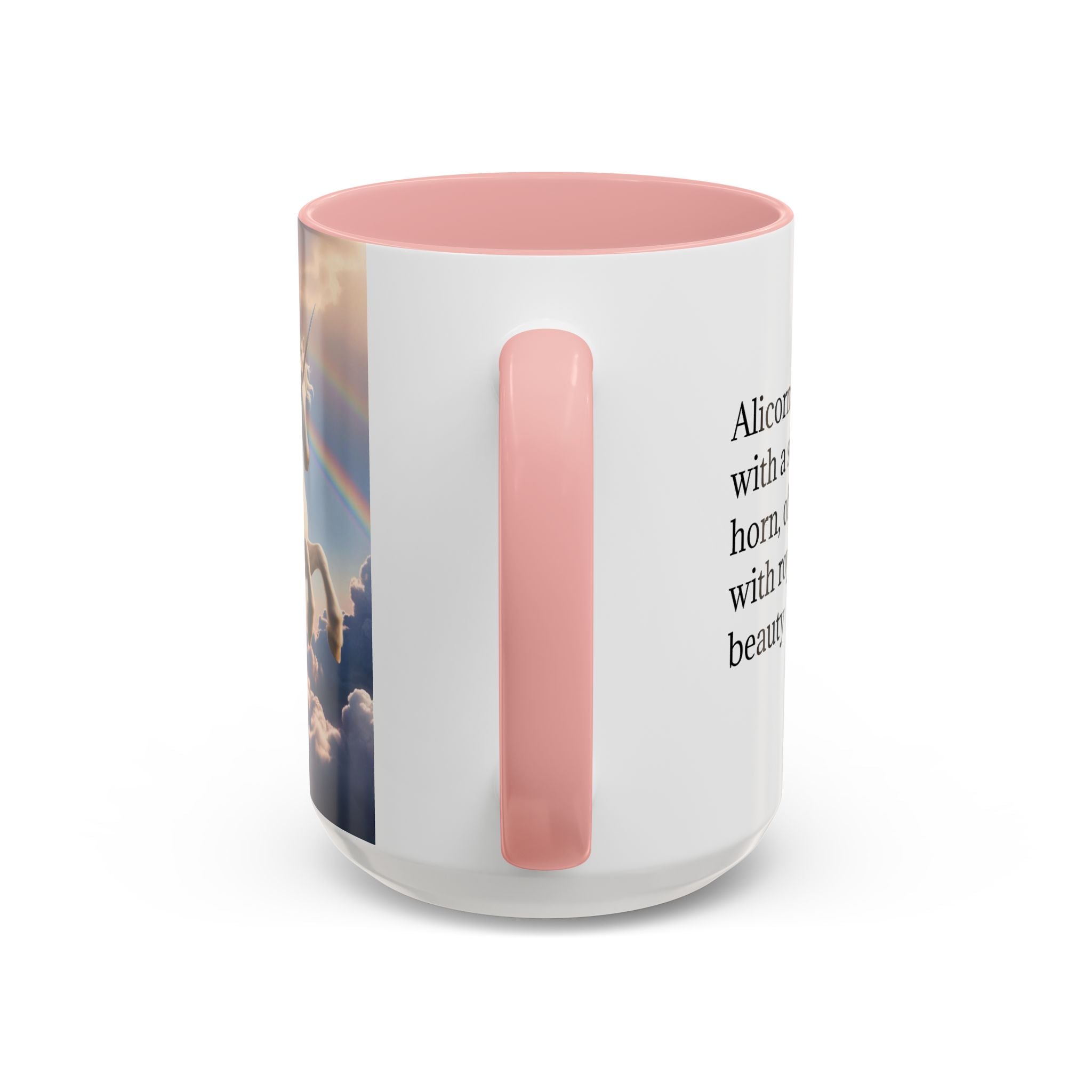 Unicorn Coffee Mug: Enchanted Alicorn, Mythical Creature, Fairytale Gift (Pink)