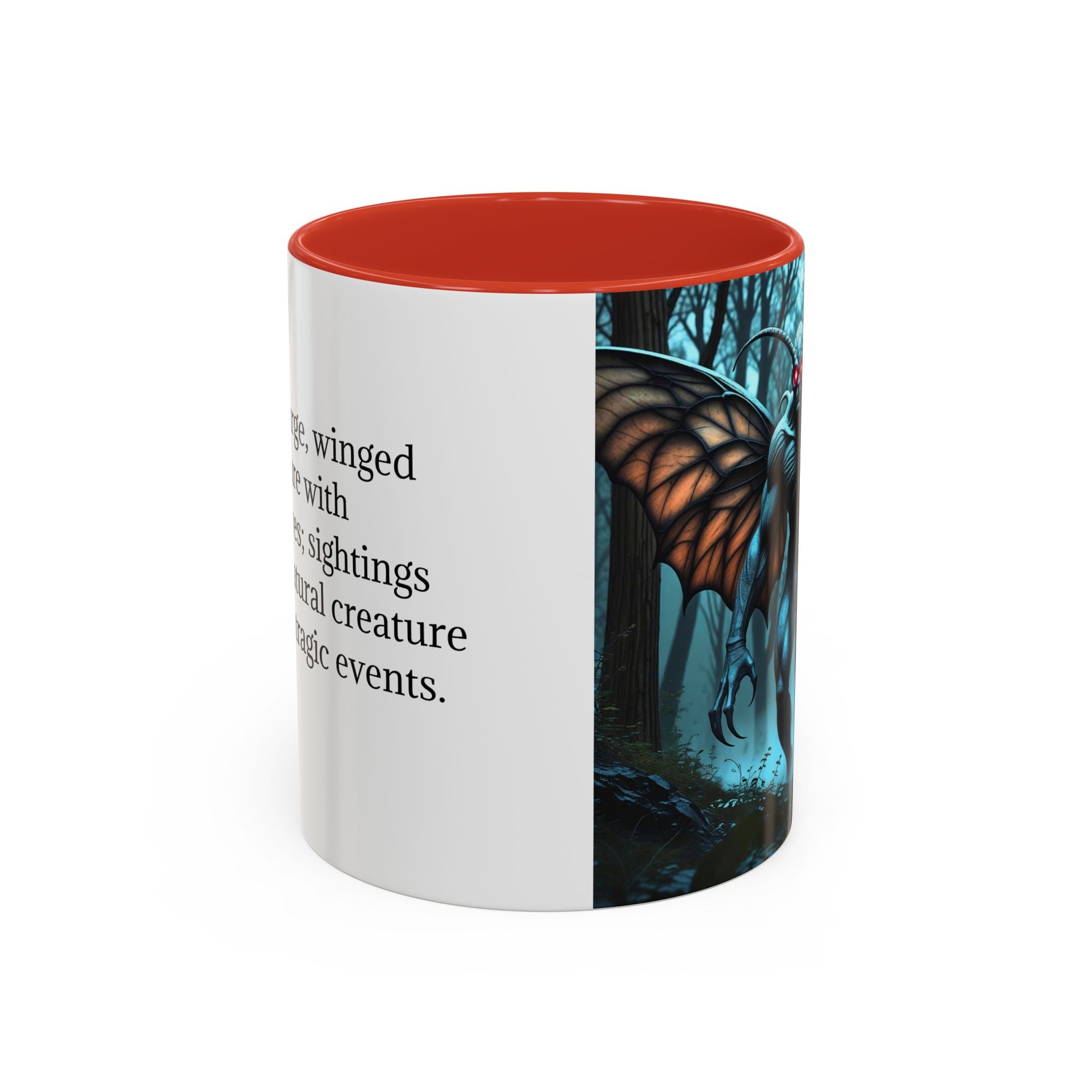 Mothman Mug: Supernatural Coffee Cup, Mythical Creature, Urban Legend (Forrest)