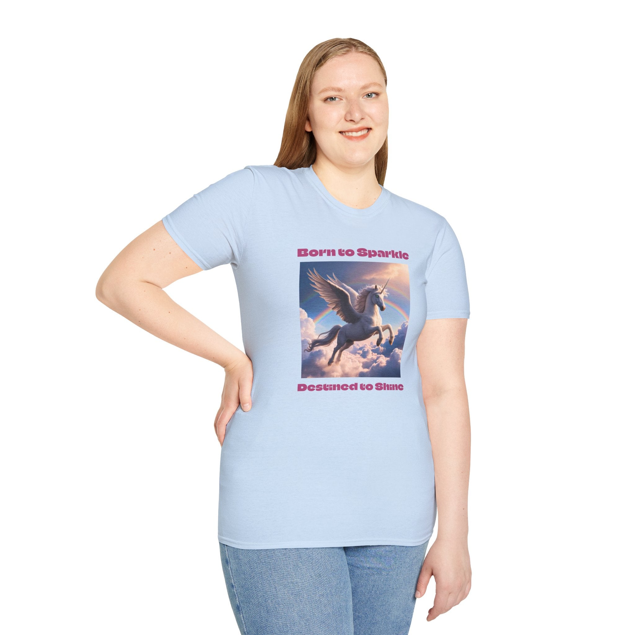 Unicorn Shirt: Legendary Alicorn Graphic Tee, Born to Sparkle, Mythical Creature