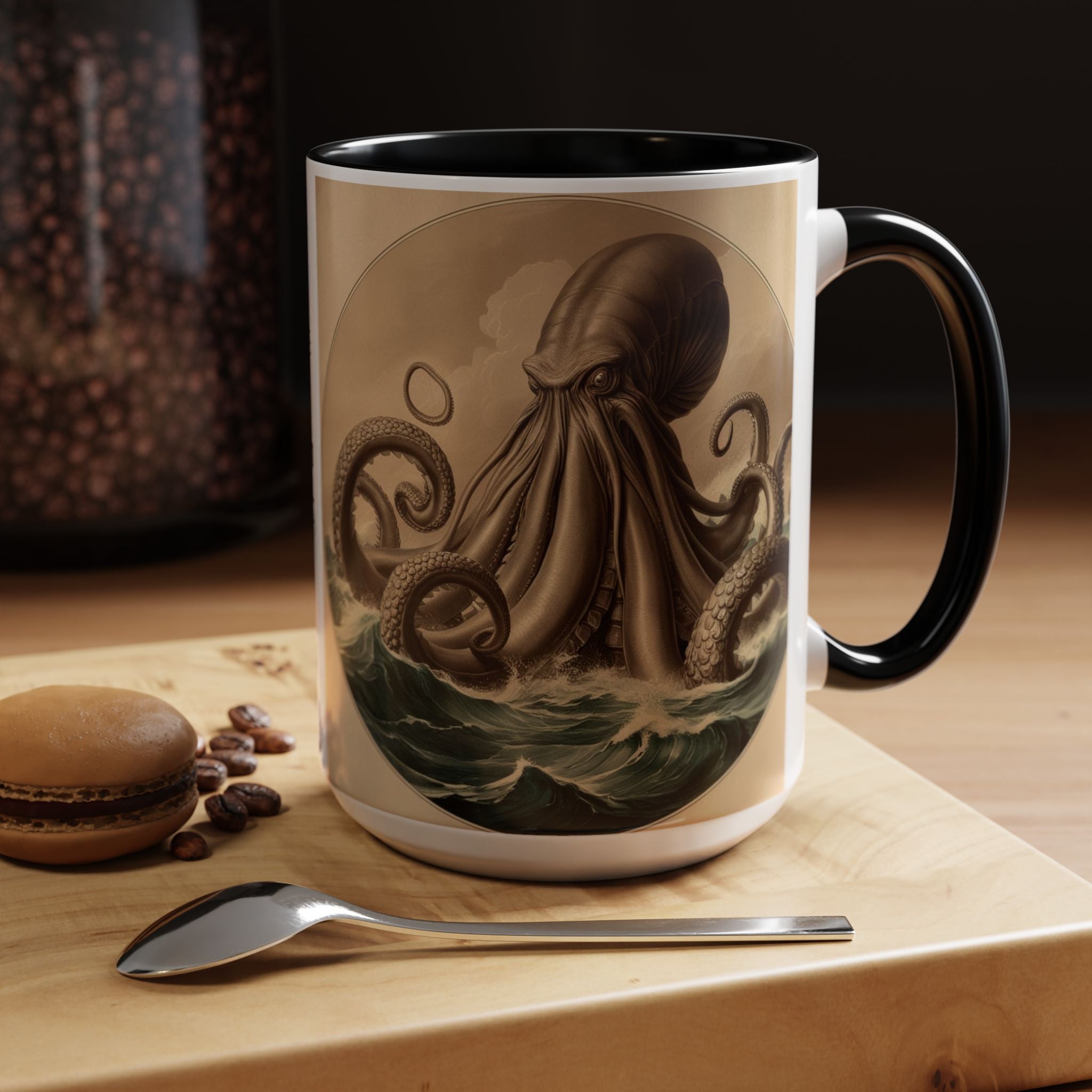 Kraken Coffee Cup: Giant Squid Coffee Mug, Mugs for Men, Mythical Creature