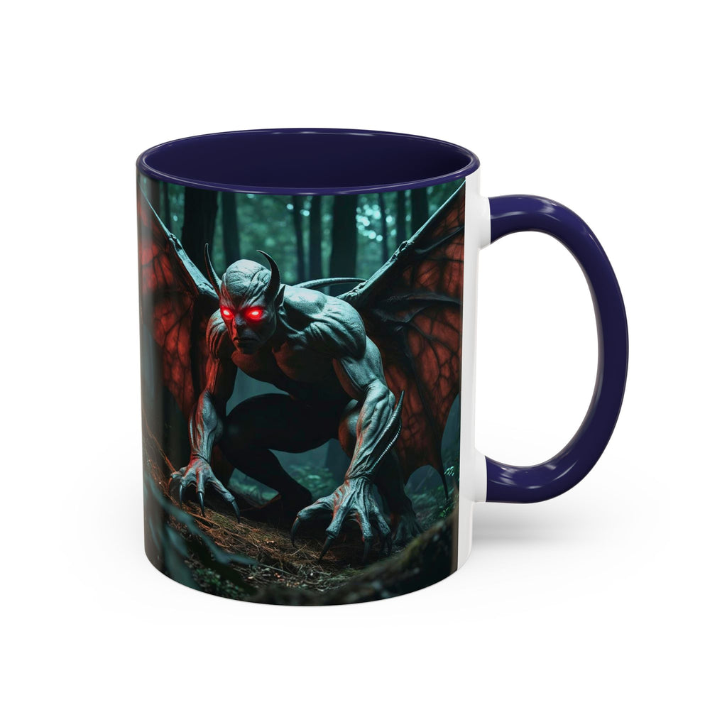 Mothman Mug: Supernatural Monster, Cryptid Mug, Mythical Creature, Urban Legend (Crouching)