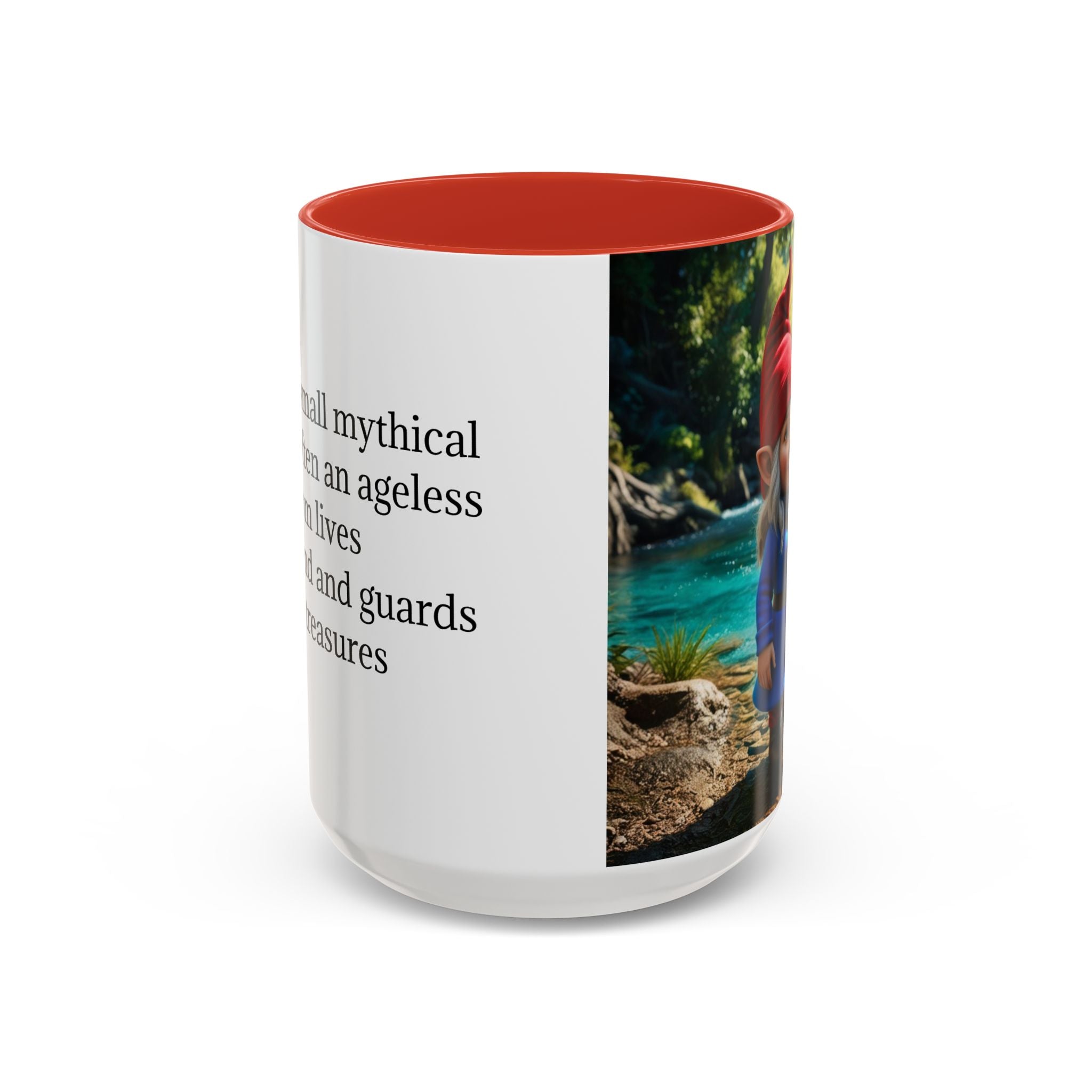 Gnome Mug: Scandinavian Nisse, Nordic Folklore Gift, Mythical Creature Coffee Cup