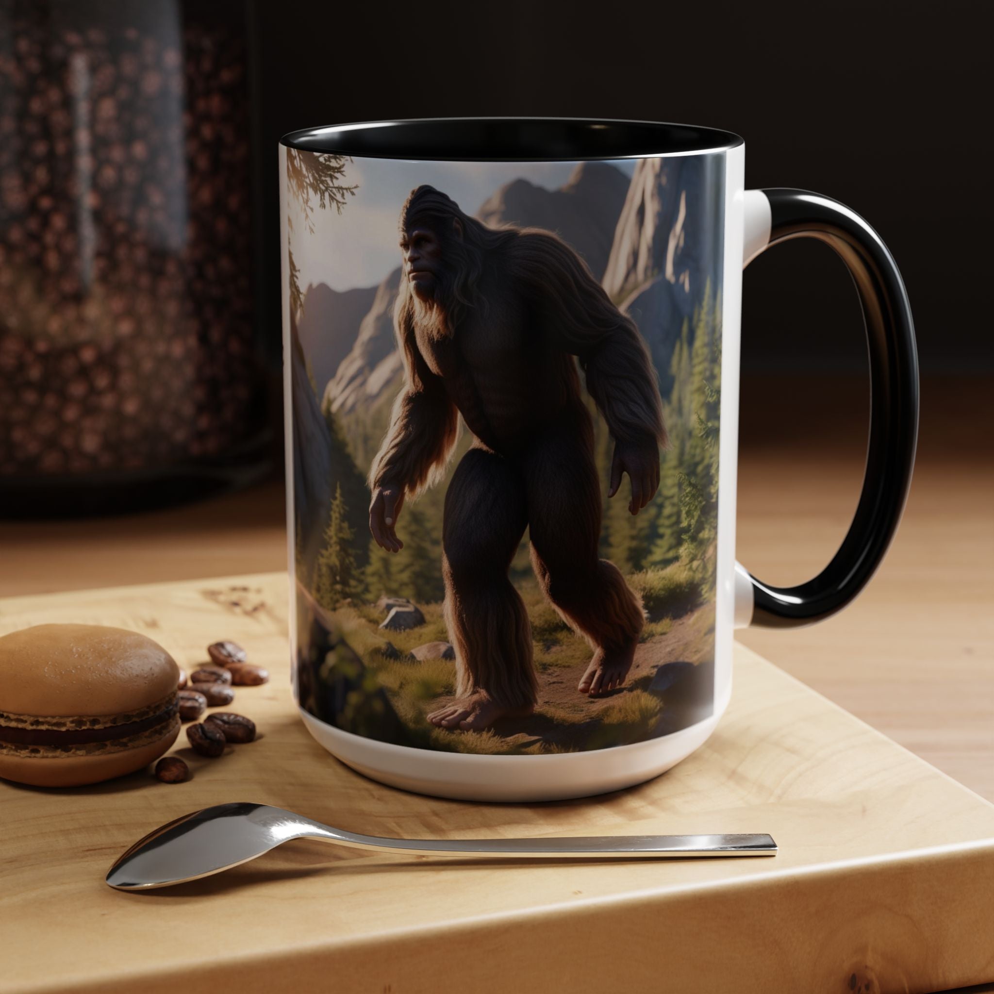 Bigfoot Coffee Cup: Sasquatch Coffee Mug, Pacific Northwest Cryptid, Mythical Creature