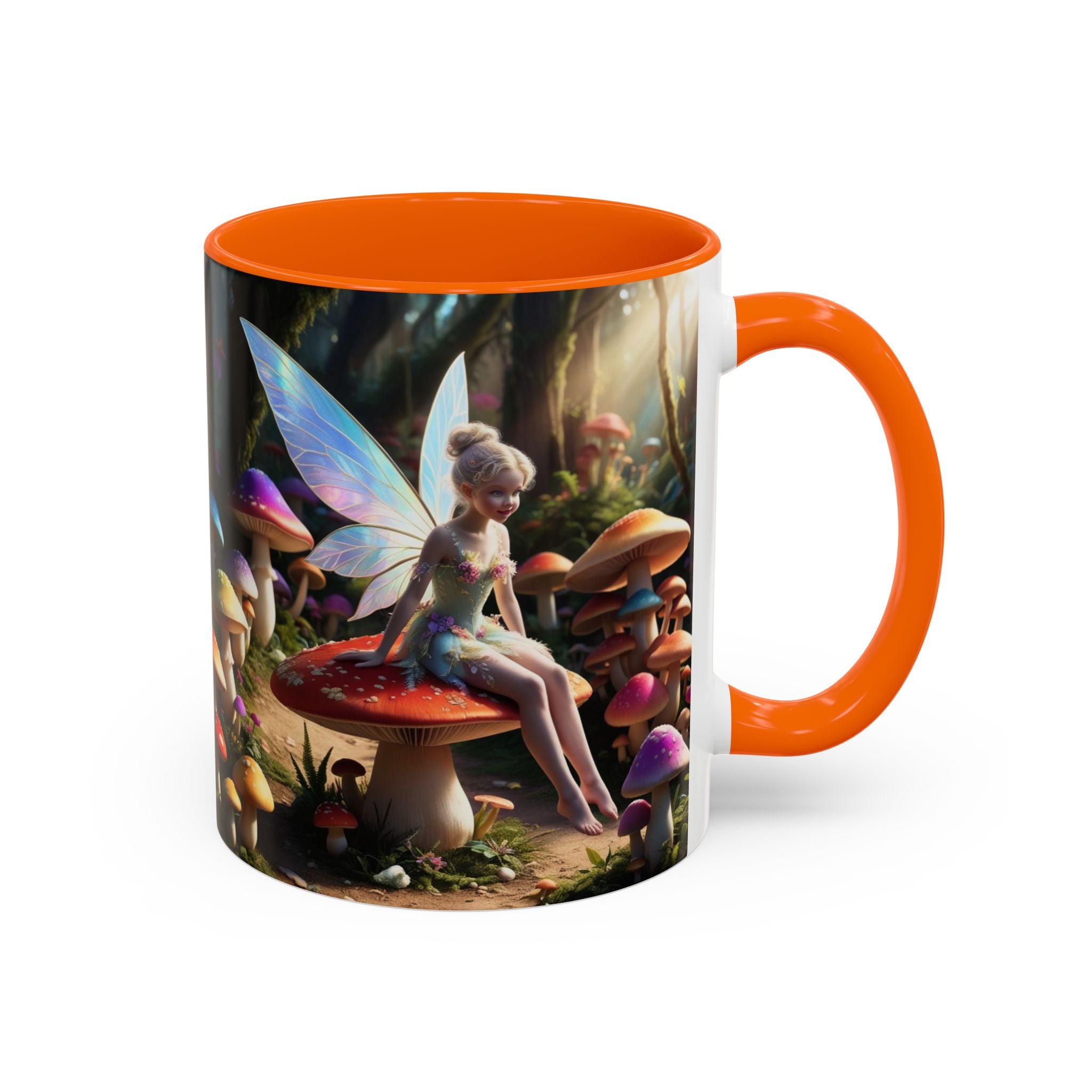 Fairy Garden Mug: Ceramic Toadstool Coffee Cup, Enchanted Forest Fantasy Gift