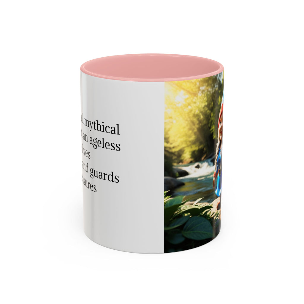 Gnome Coffee Mug:  Scandinavian Nisse, Nordic Folklore Gift, Enchanted Mushroom Garden