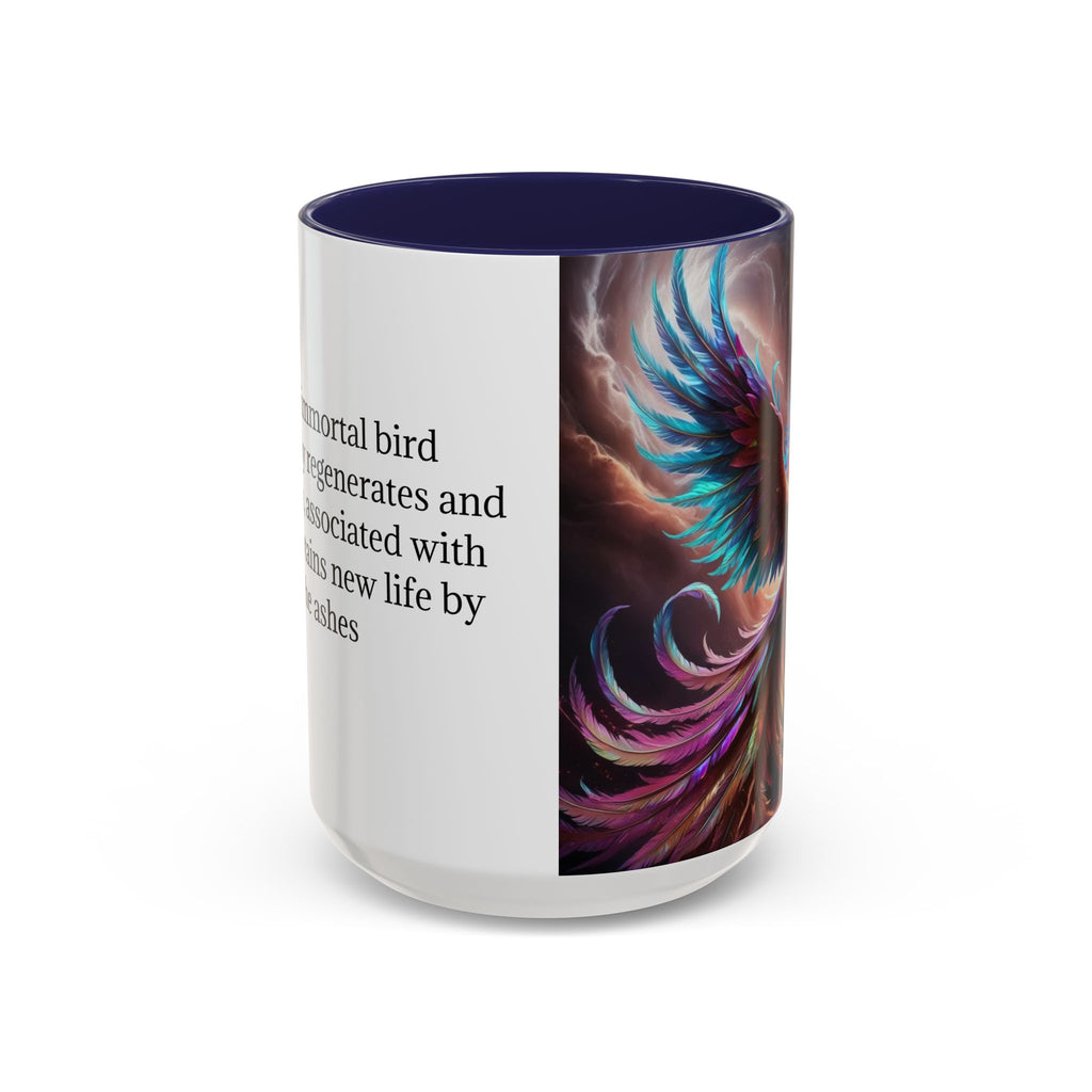 Phoenix Coffee Mug: Legendary Creature, Firebird Cryptid Coffee Cup, Renewal Rebirth