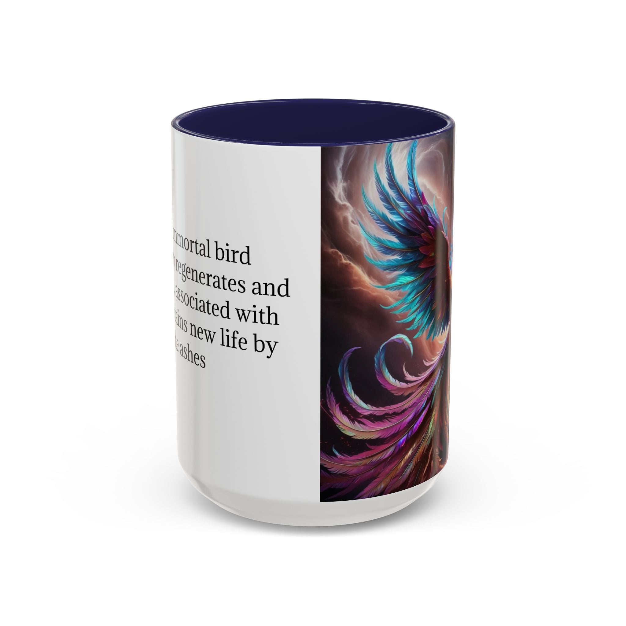 Phoenix Coffee Mug: Legendary Creature, Firebird Cryptid Coffee Cup, Renewal Rebirth