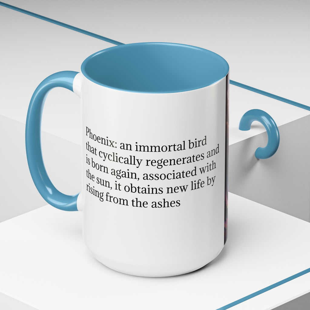Phoenix Coffee Mug: Legendary Creature, Firebird Cryptid Coffee Cup, Renewal Rebirth