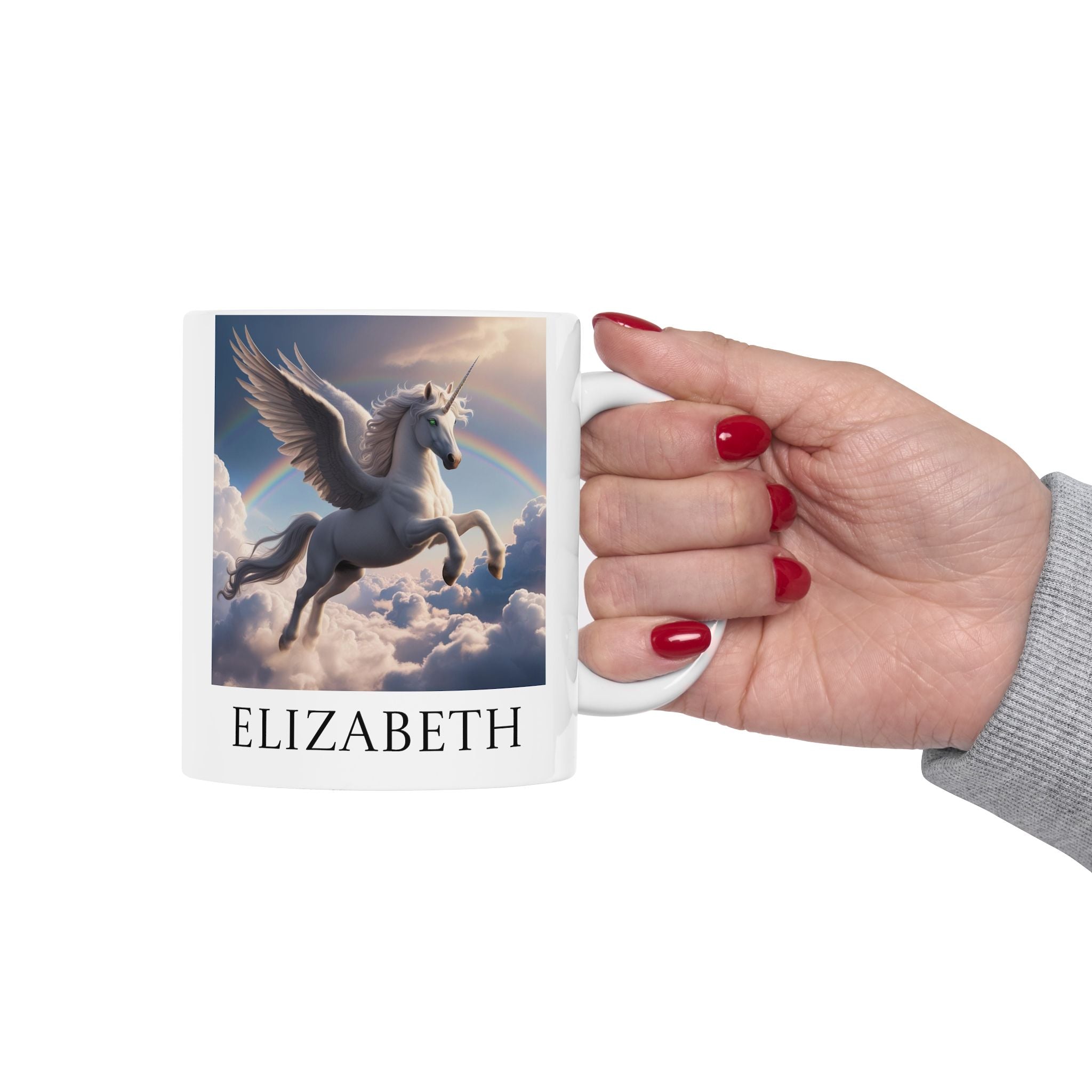 Customizable Unicorn Mug: Enchanted Alicorn, Mythical Creature, Personalized Fairytale Gift