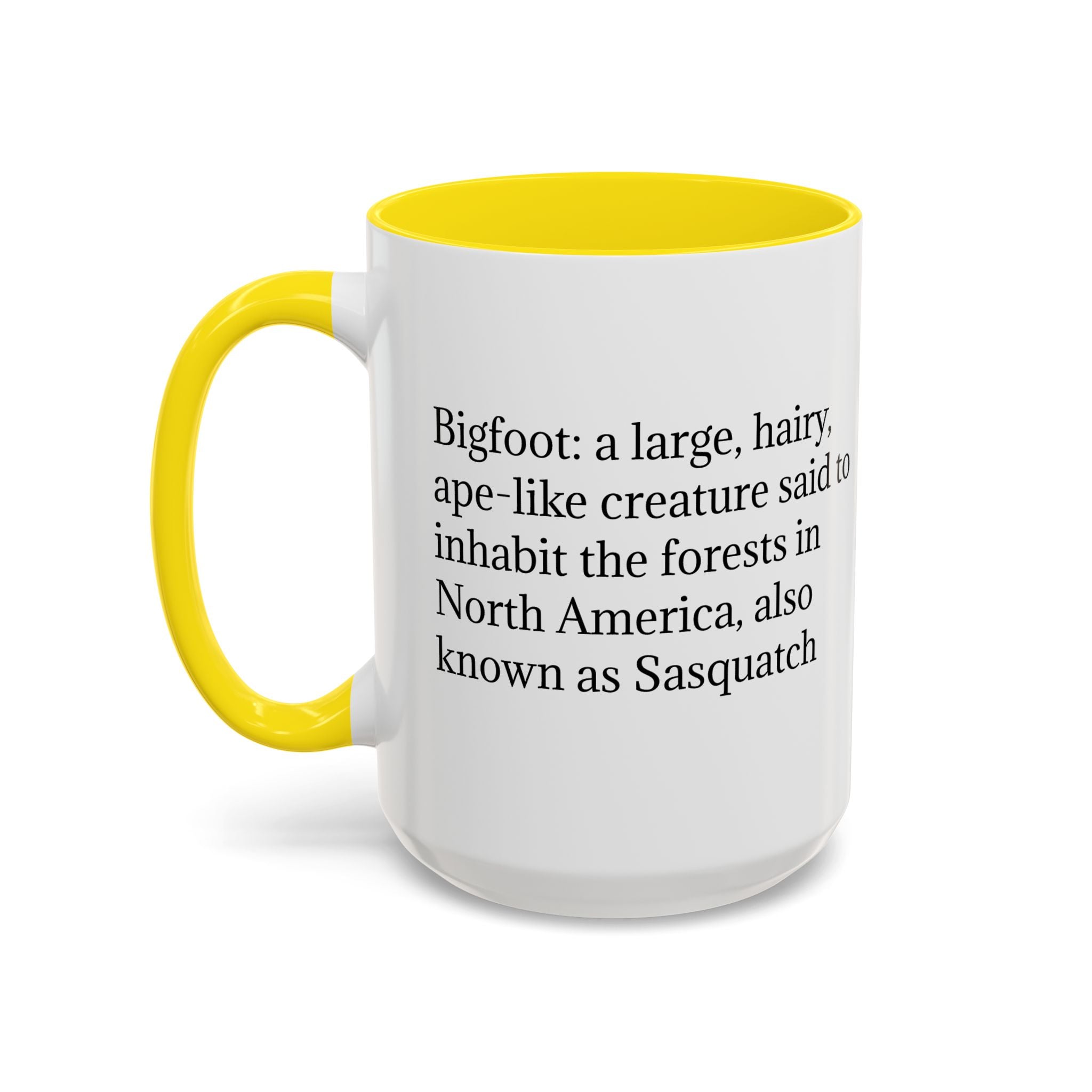 Bigfoot Coffee Mug: Sasquatch, Forest Cryptid, Mythical Creature, Camping Gift