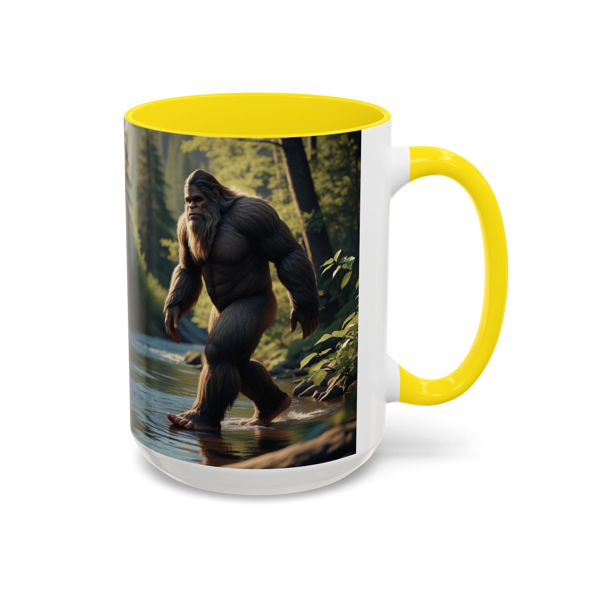 Bigfoot Coffee Mug: Sasquatch, Forest Cryptid, Mythical Creature, Camping Gift