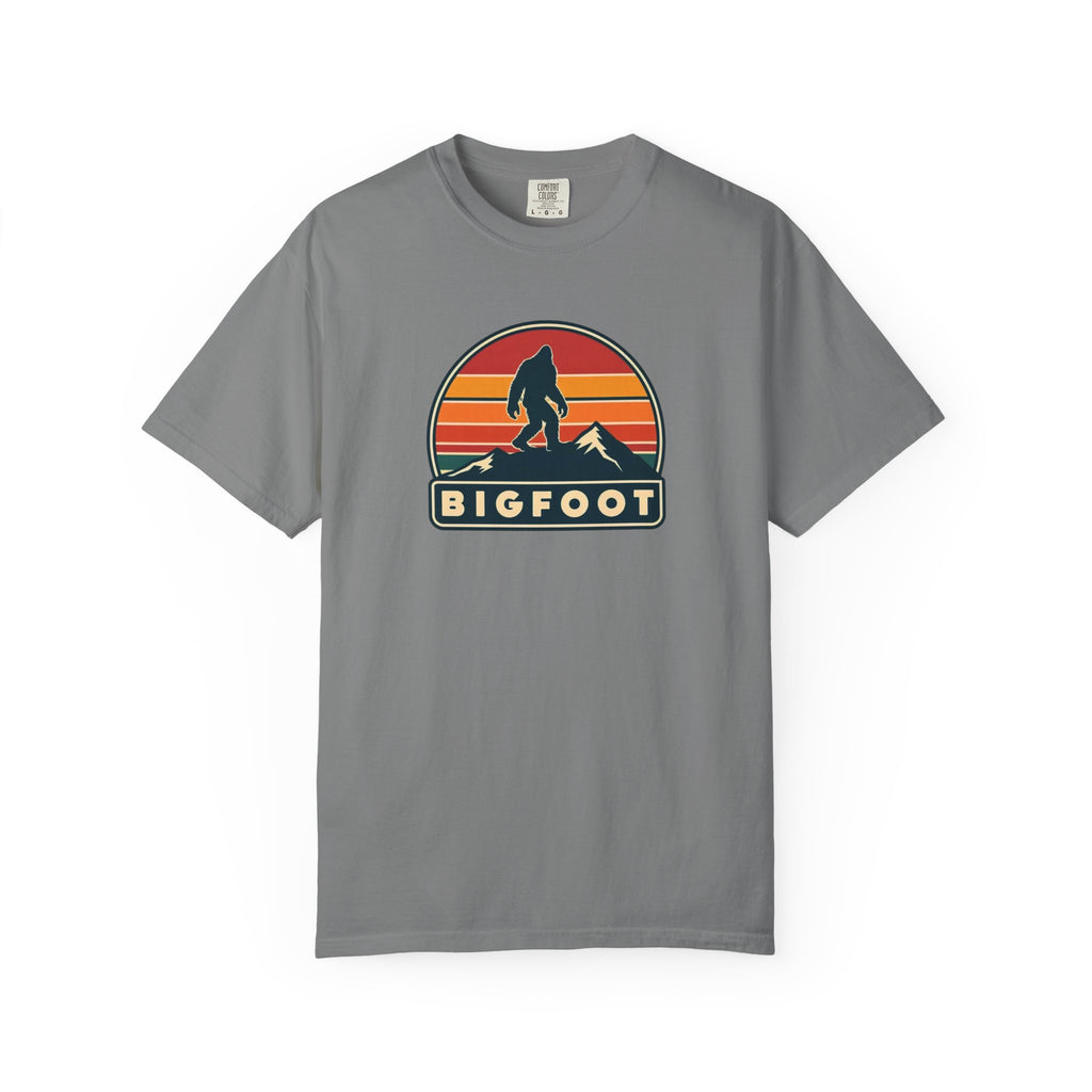 Bigfoot Shirt Comfort Colors® | Sasquatch Camping TShirt, Retro Graphic Tee, Cryptid Outdoor Clothing