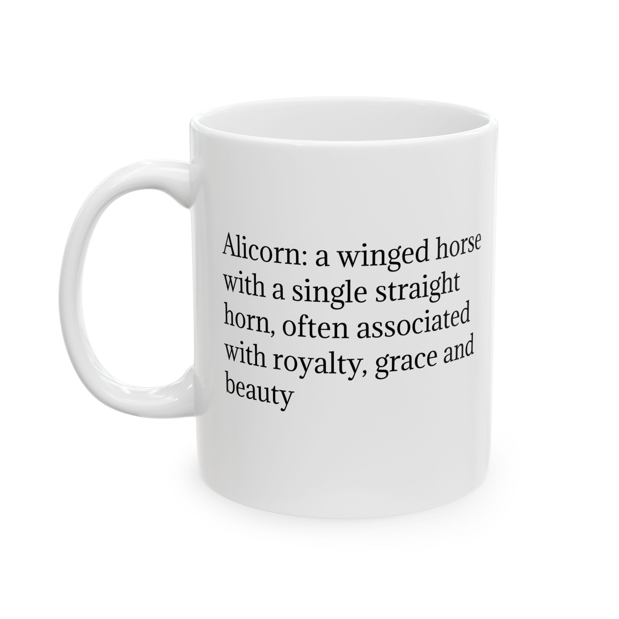 Customizable Unicorn Coffee Mug: Mythical Creature, Enchanted Alicorn, Fairytale Gift