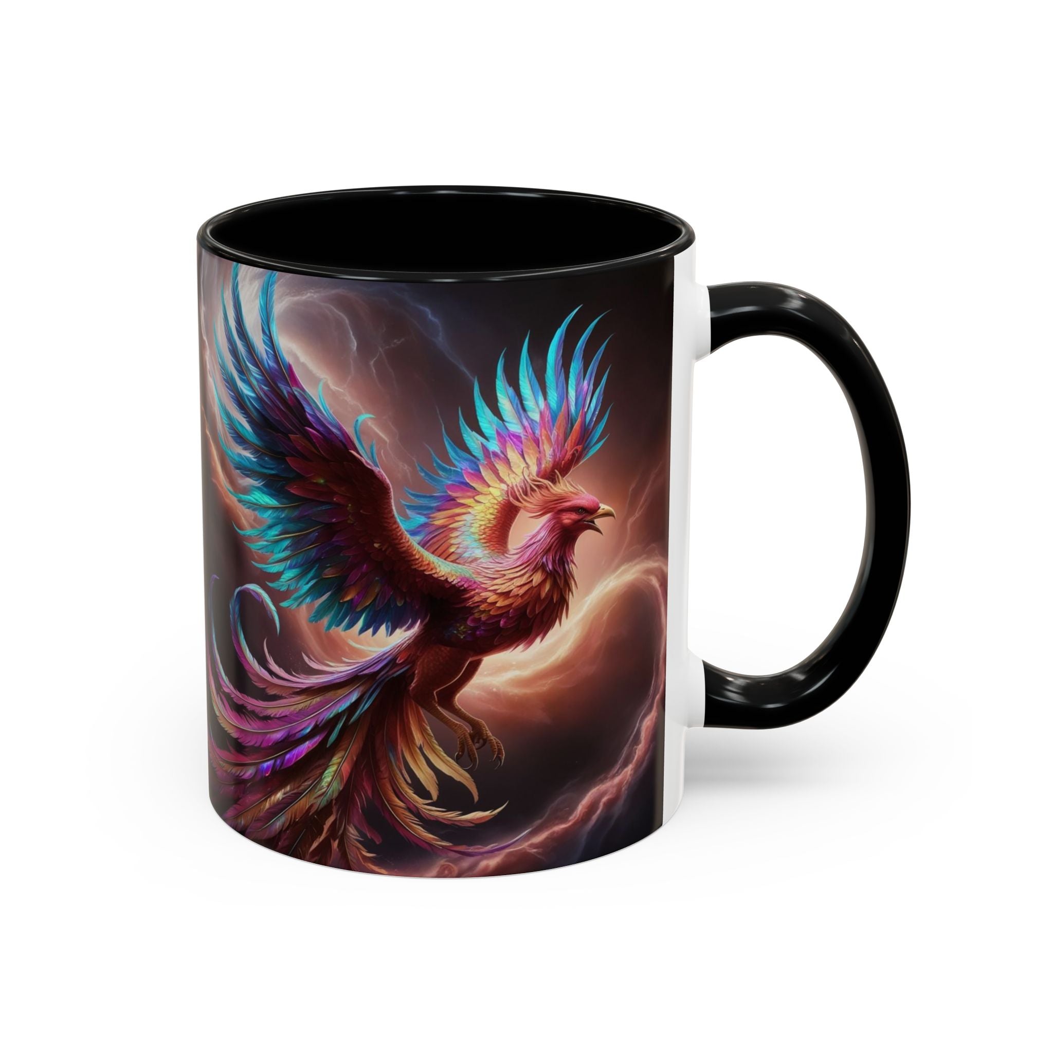 Phoenix Coffee Mug: Legendary Creature, Firebird Cryptid Coffee Cup, Renewal Rebirth