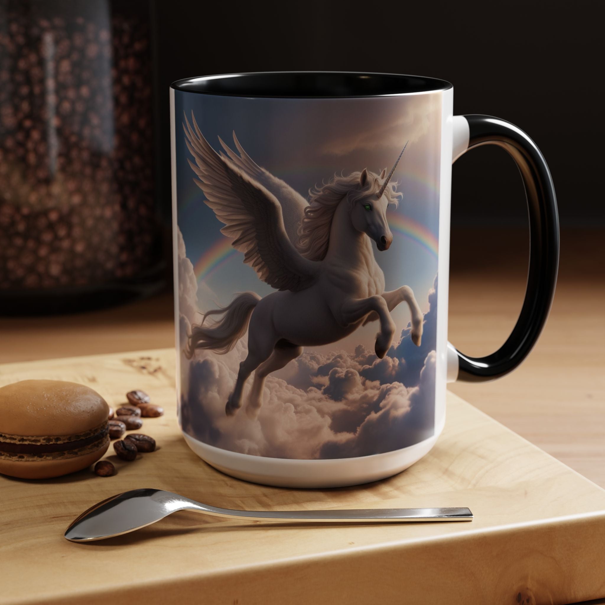 Unicorn Coffee Mug: Enchanted Alicorn, Mythical Creature, Fairytale Gift (Pink)