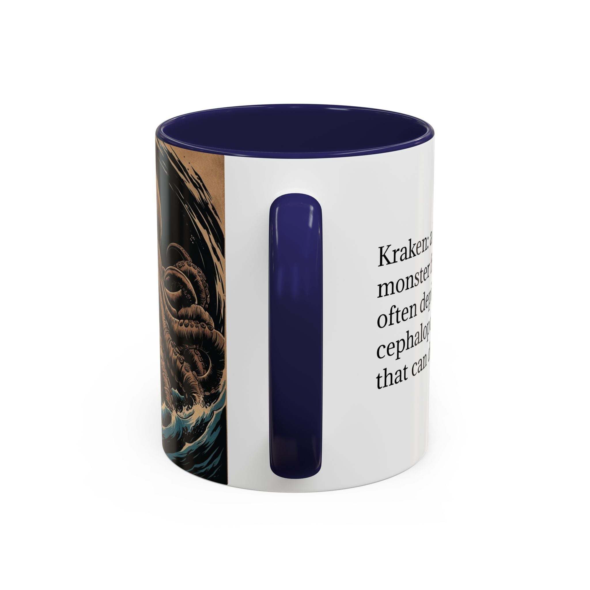 Kraken Coffee Mug: Giant Squid Coffee Cup, Sea Creature, Mugs for Men