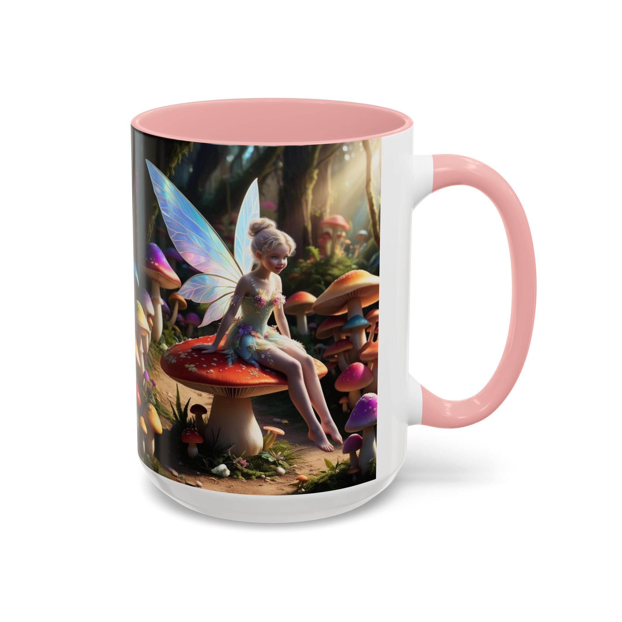 Fairy Garden Mug: Ceramic Toadstool Coffee Cup, Enchanted Forest Fantasy Gift