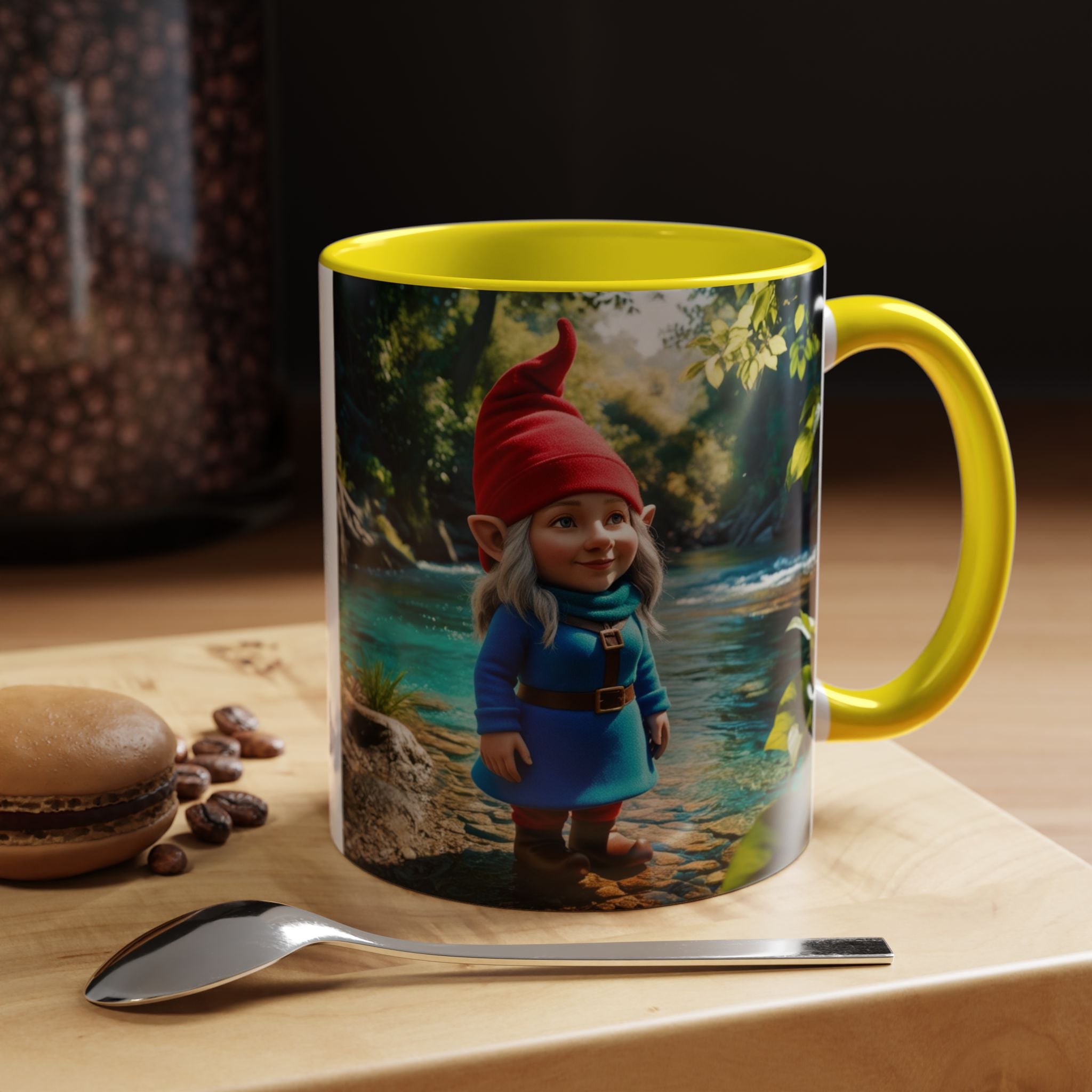 Gnome Mug: Scandinavian Nisse, Nordic Folklore Gift, Mythical Creature Coffee Cup
