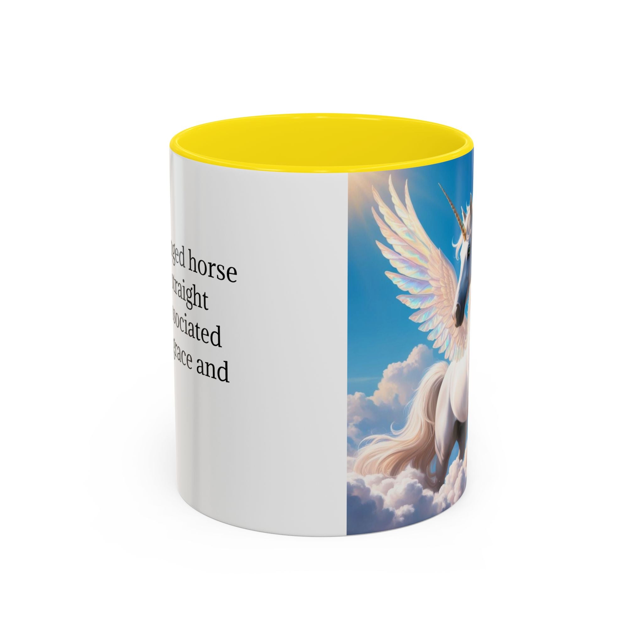 Unicorn Coffee Mug: Fairytale Alicorn, Mythical Creature, Enchanted Gift (Blue)