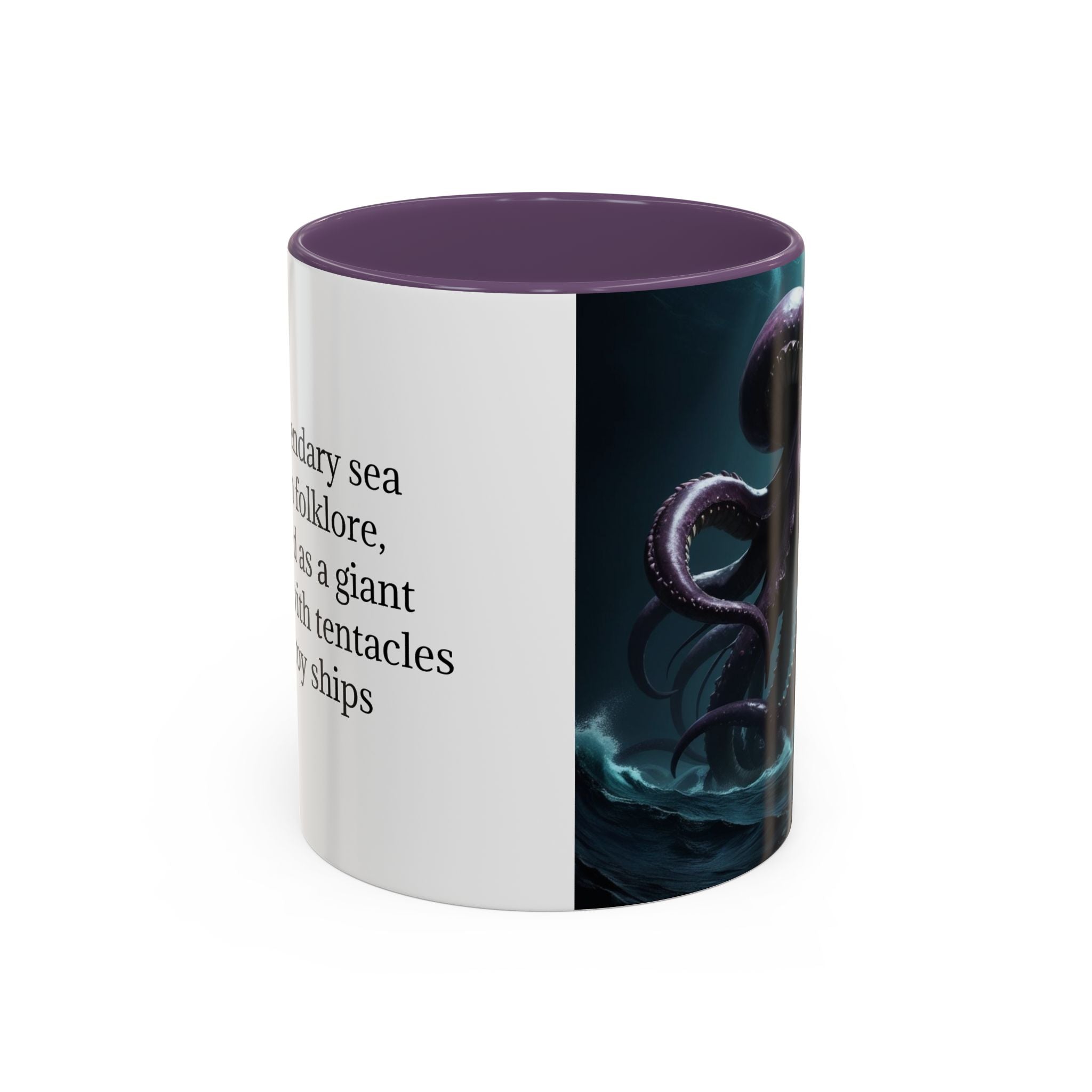 Kraken Coffee Cup: Giant Squid Coffee Mug, Mythical Creature, Octopus Gift