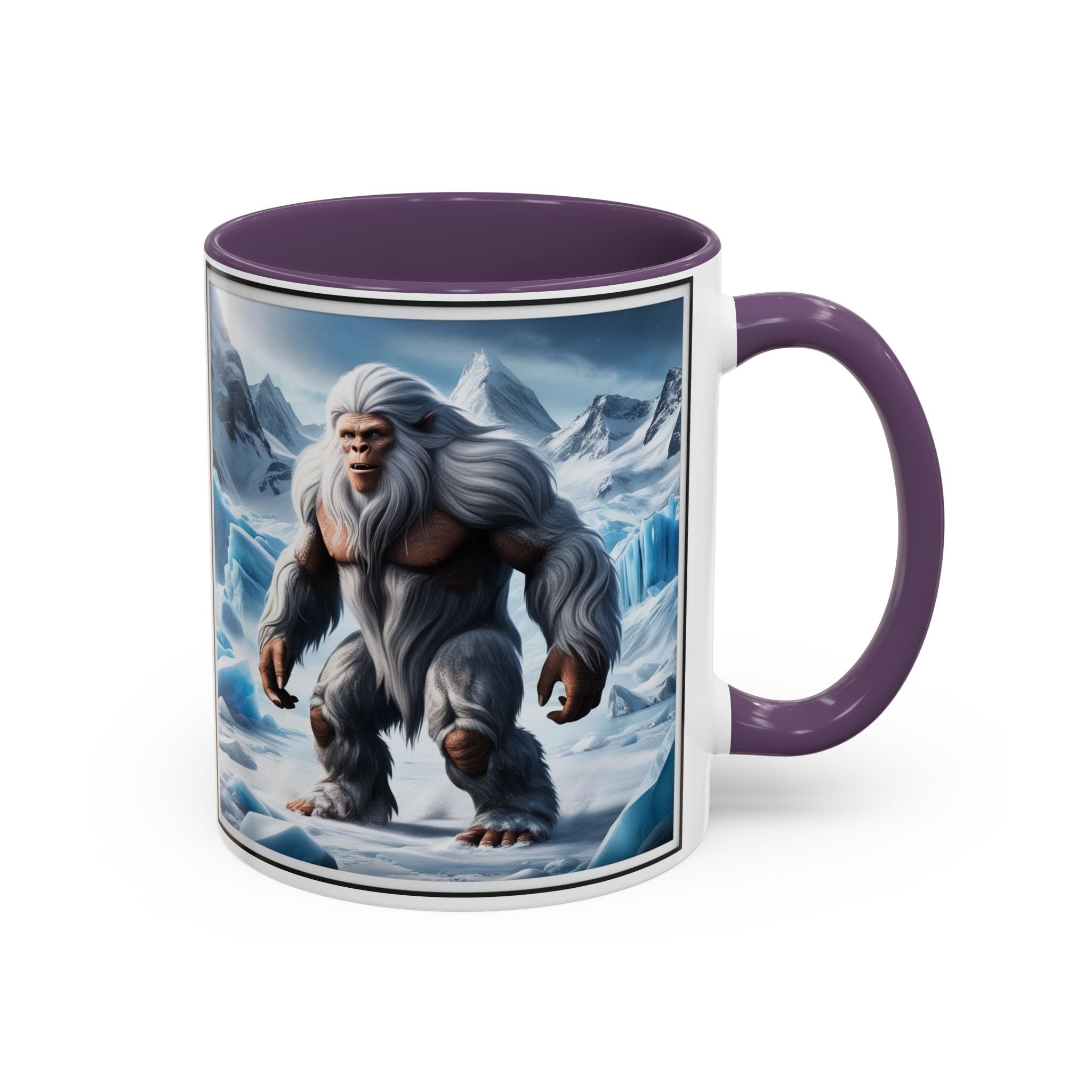 Yeti Coffee Mug: Abominable Snowman, Himalayan Mountain Cryptid, Bigfoot Camping Gift