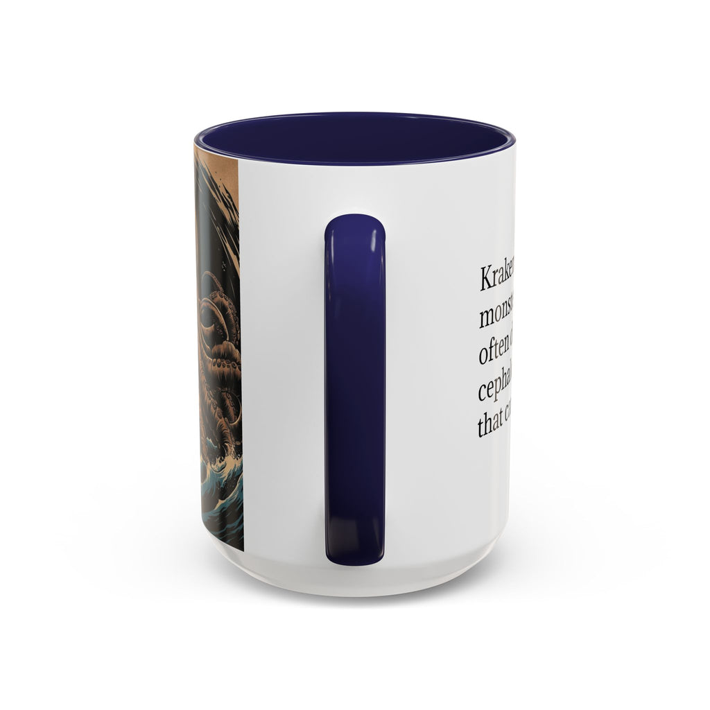 Kraken Coffee Mug: Giant Squid Coffee Cup, Sea Creature, Mugs for Men
