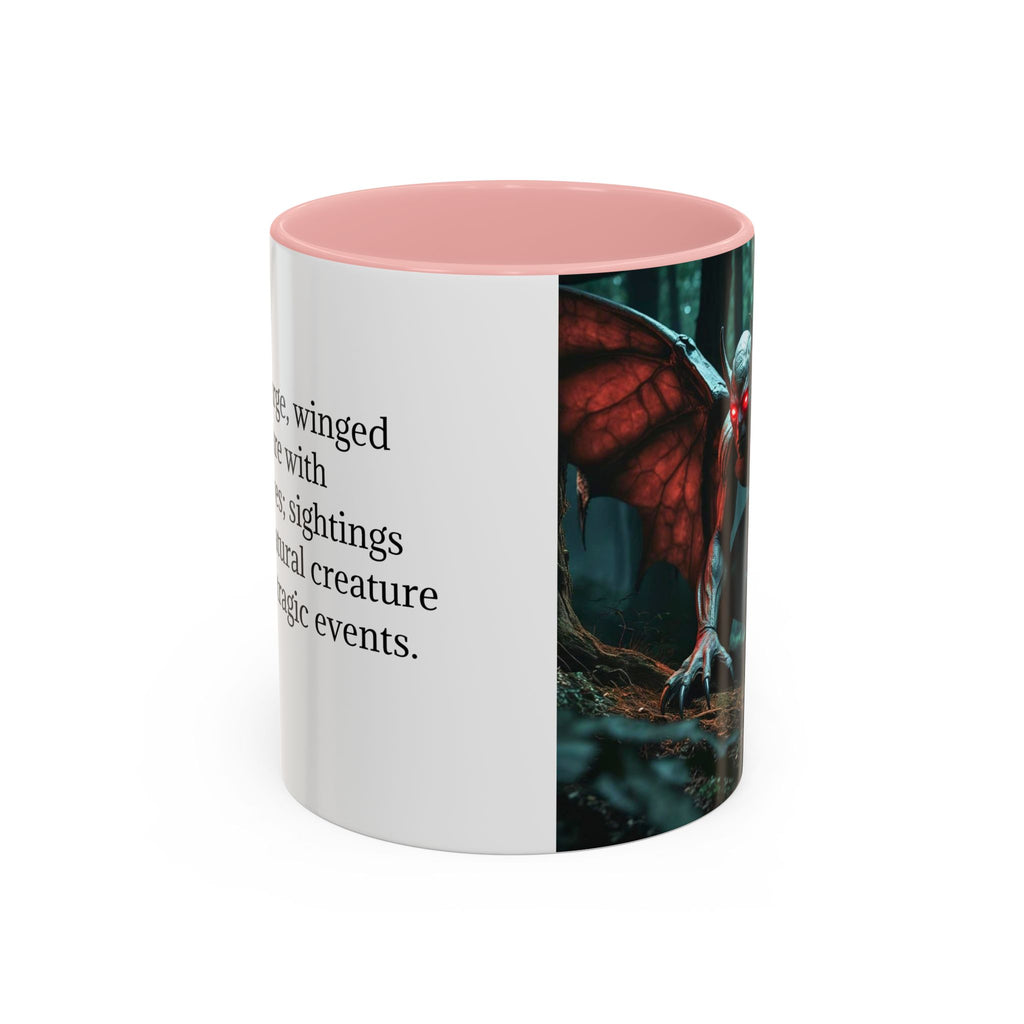 Mothman Mug: Supernatural Monster, Cryptid Mug, Mythical Creature, Urban Legend (Crouching)