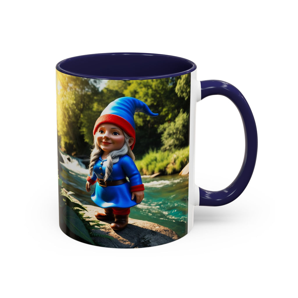 Gnome Coffee Mug:  Scandinavian Nisse, Nordic Folklore Gift, Enchanted Mushroom Garden