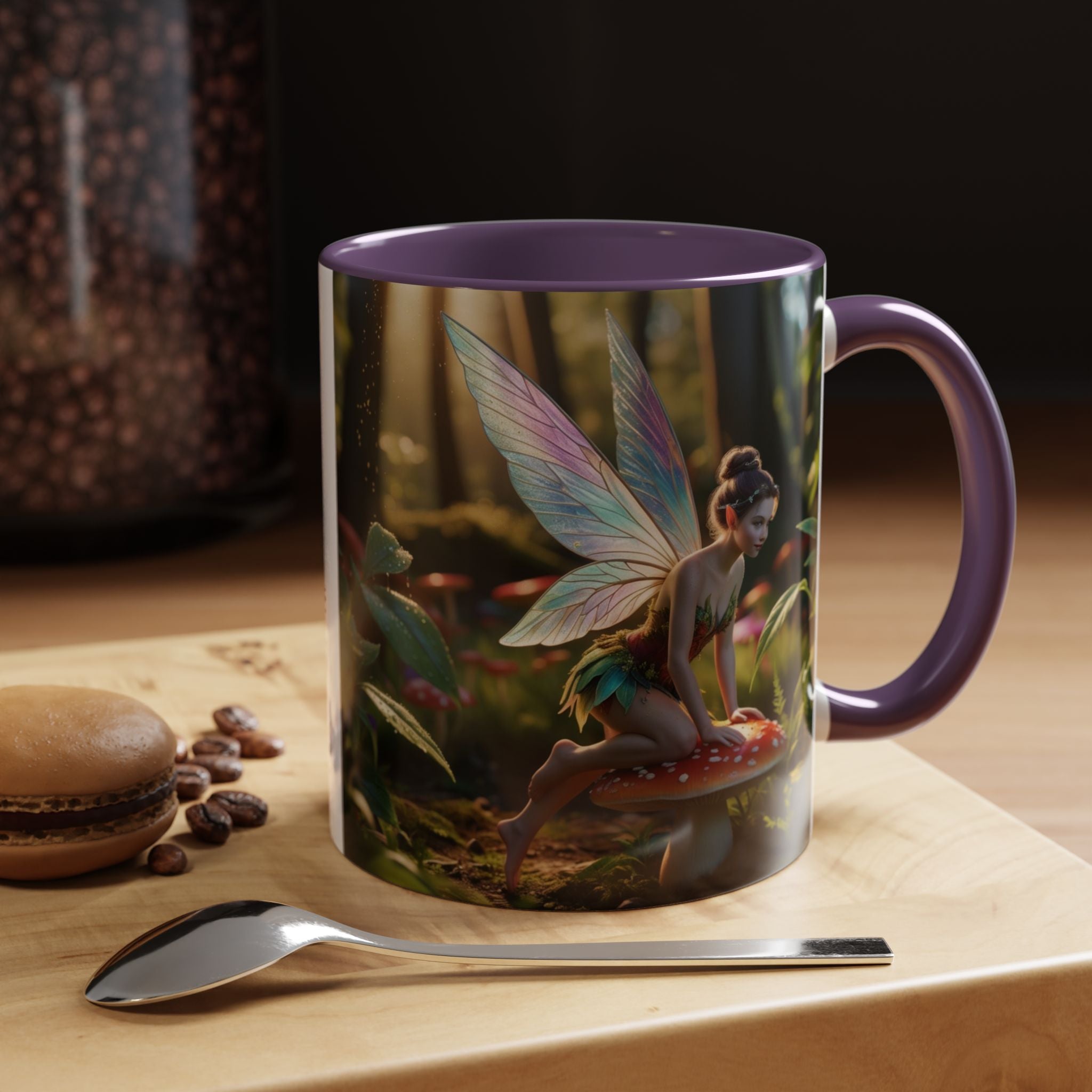 Fairy Coffee Mug: Whimsical Gift, Enchanted Toadstool Pixie Garden, Cottagecore Teacup