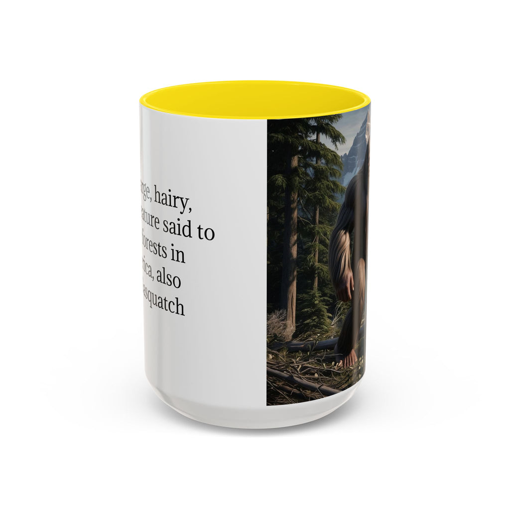 Bigfoot Mug: Sasquatch Coffee Cup, Mythical Creature, Camping Mugs for Men, Cryptozoology