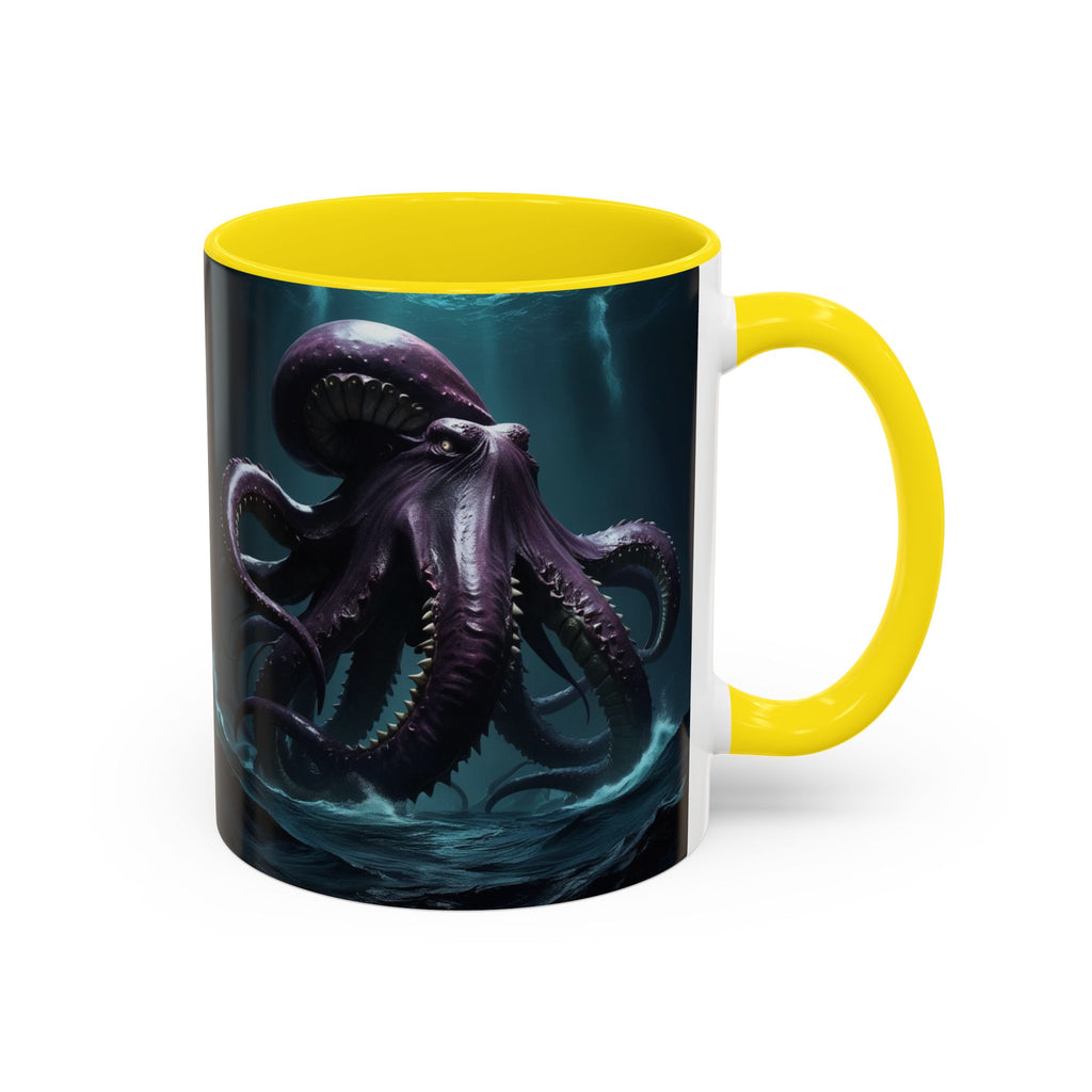 Kraken Coffee Cup: Giant Squid Coffee Mug, Mythical Creature, Octopus Gift