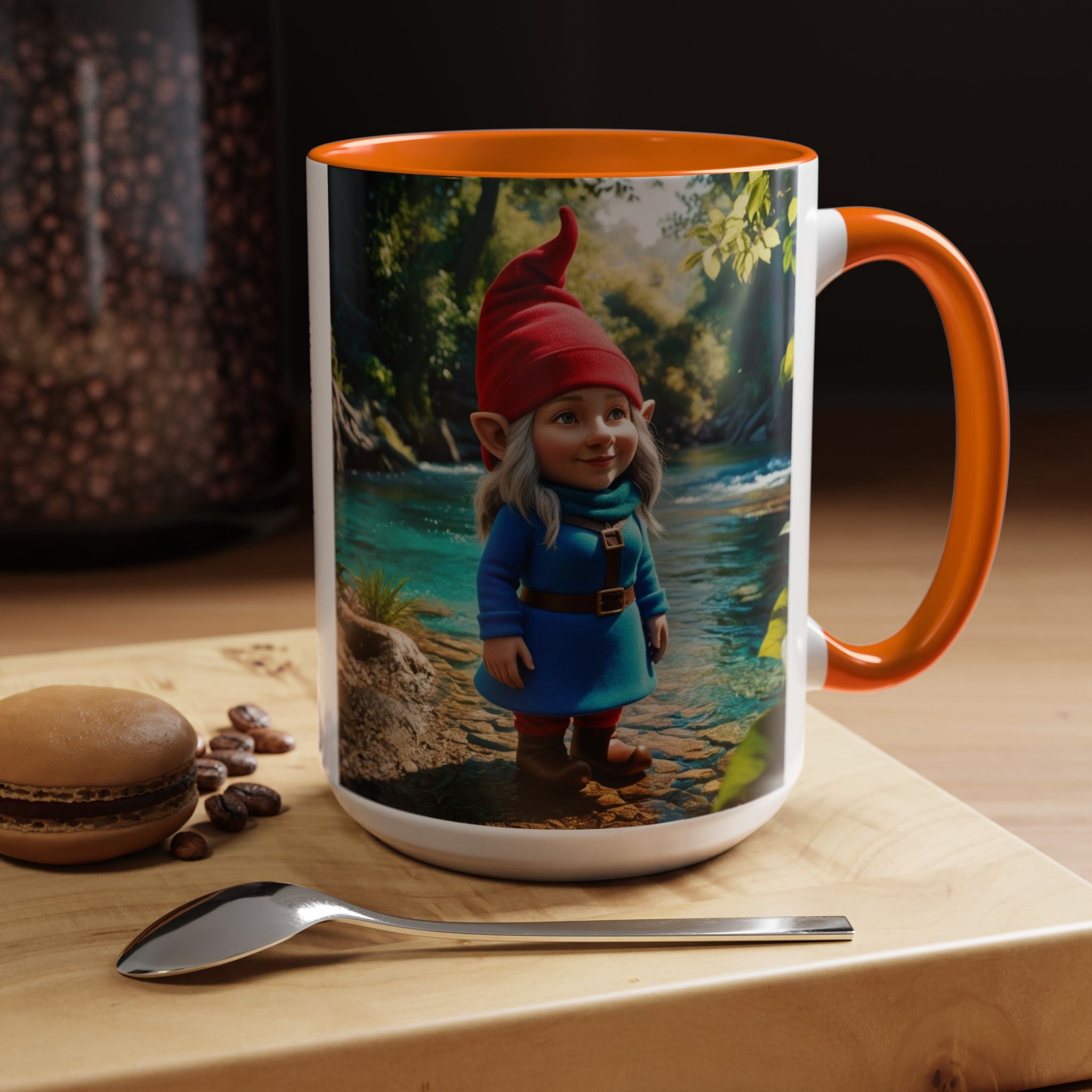 Gnome Mug: Scandinavian Nisse, Nordic Folklore Gift, Mythical Creature Coffee Cup