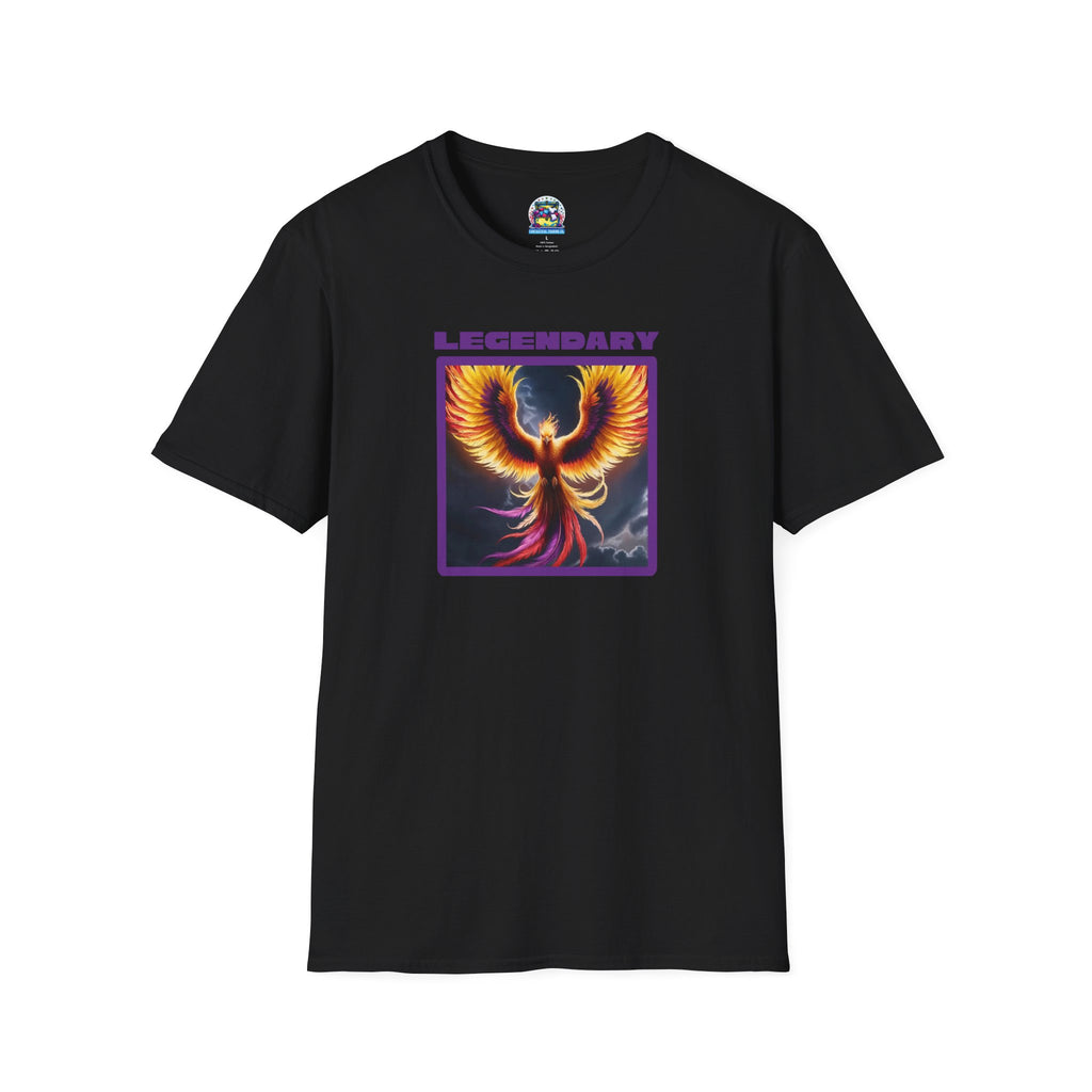 Phoenix Graphic Tee: Mythical Creature, Soft Cotton Shirt, Rise from the Ashes
