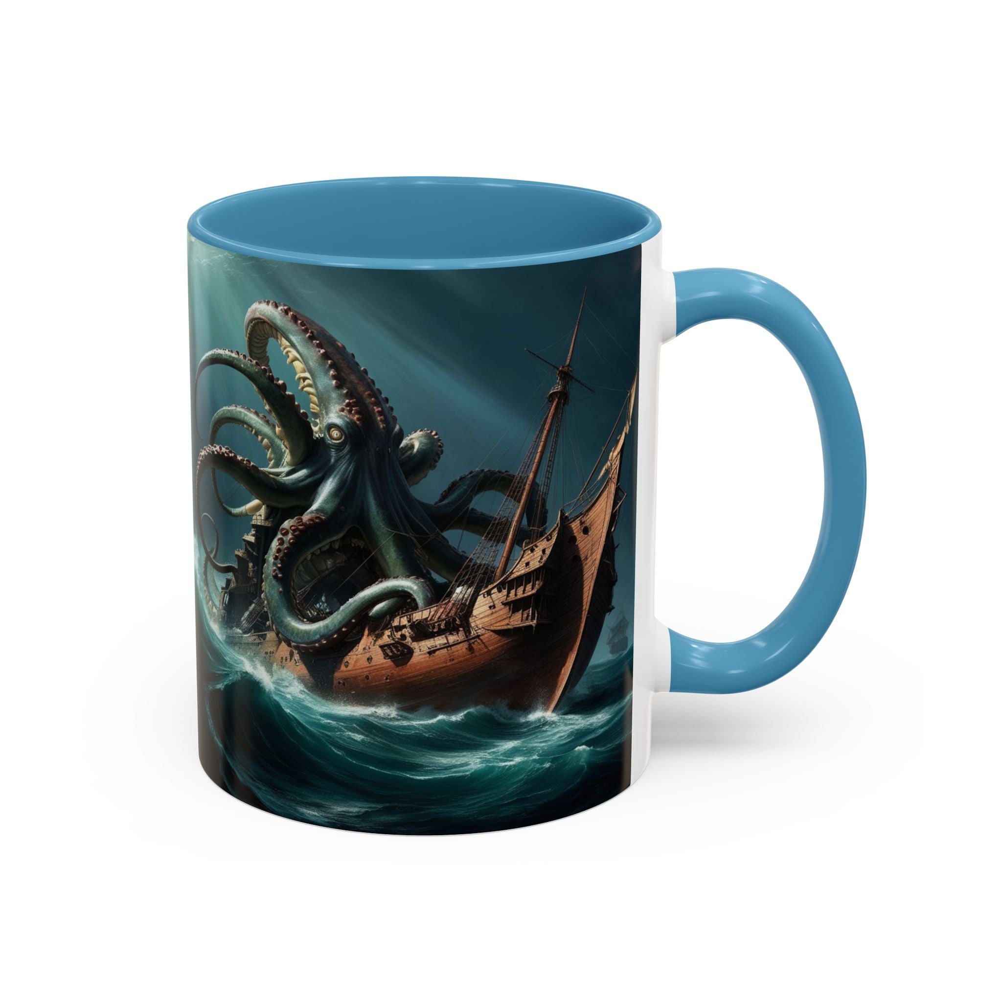 Kraken Coffee Mug: Giant Squid Coffee Cup, Legendary Monster, Nautical Gift