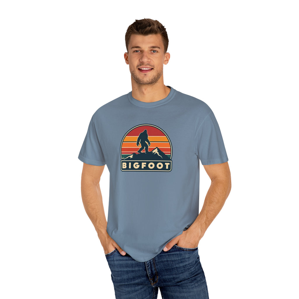 Bigfoot Shirt Comfort Colors® | Sasquatch Camping TShirt, Retro Graphic Tee, Cryptid Outdoor Clothing