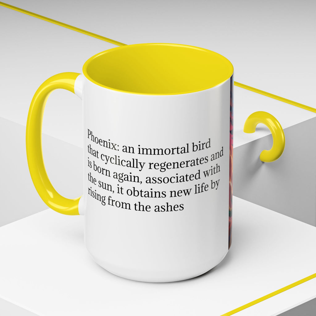 Phoenix Bird Coffee Cup: Mythical Creature, Firebird Coffee Mug, Rise from the Ashes