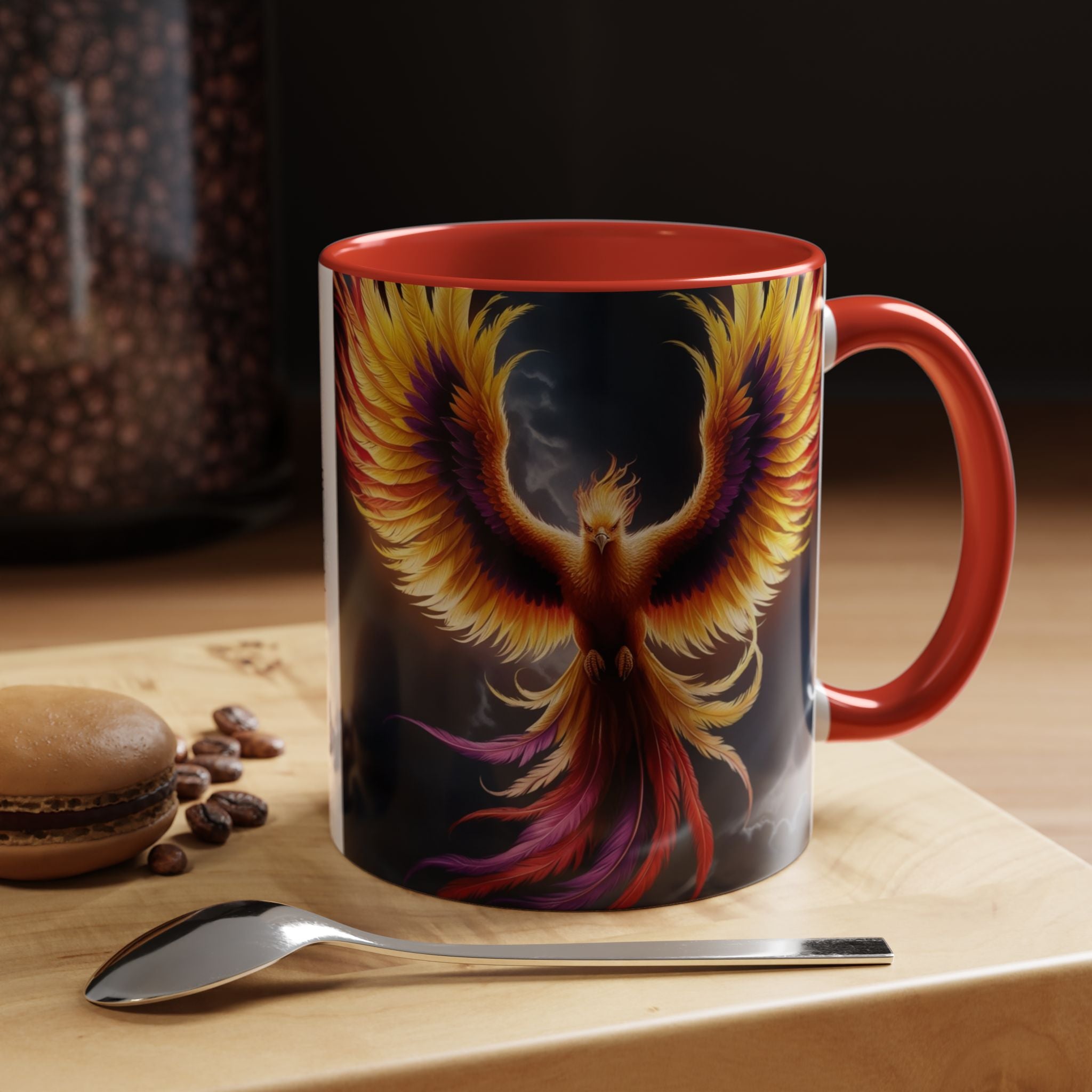 Phoenix Coffee Mug: Mythical Firebird Ceramic Cup, Fantasy Mug, Legendary Creature