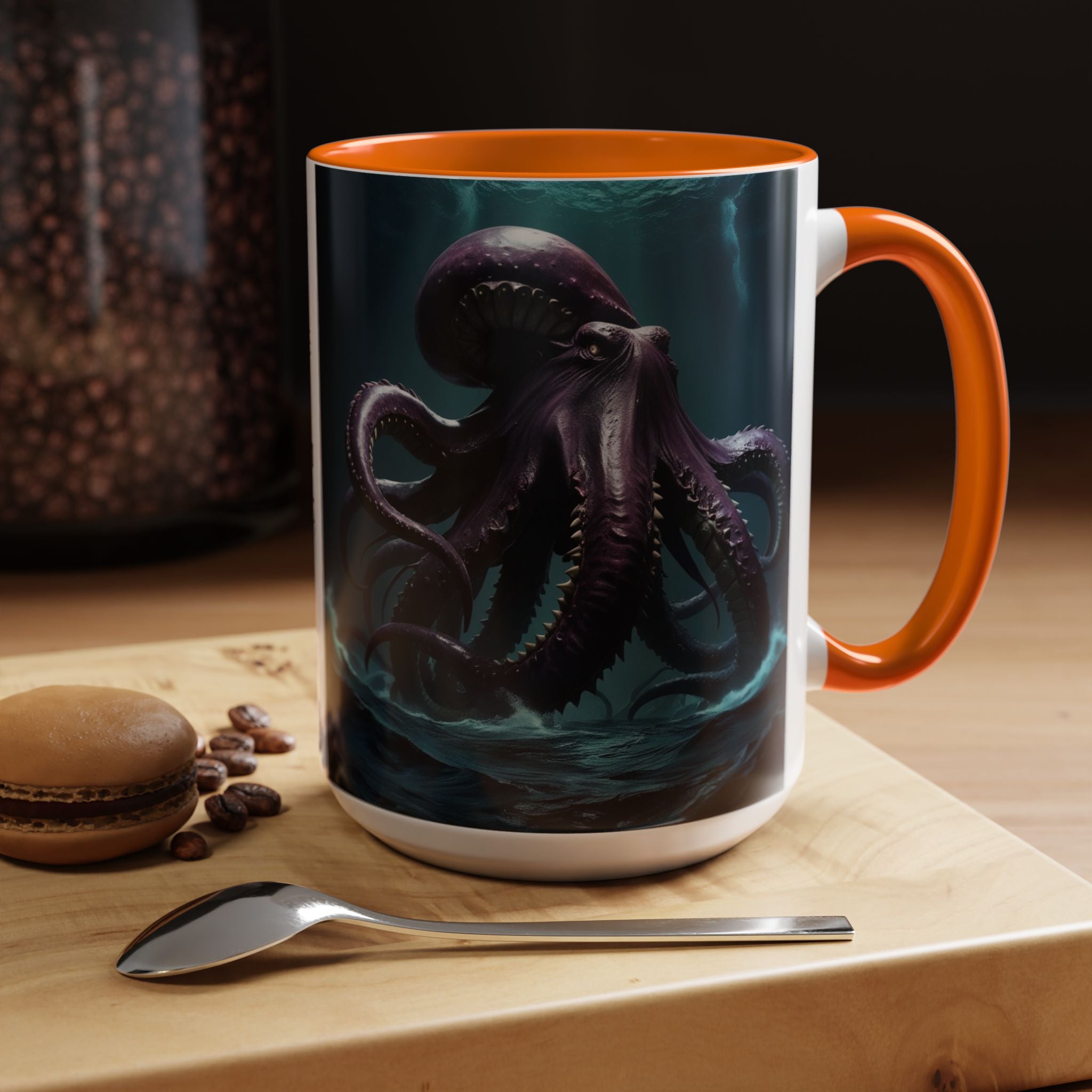 Kraken Coffee Cup: Giant Squid Coffee Mug, Mythical Creature, Octopus Gift